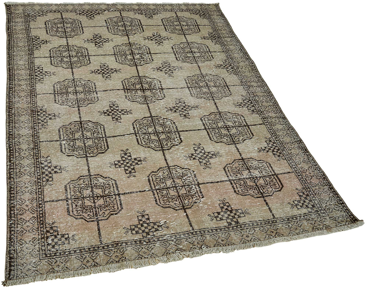 4x6 Hand-Knotted Vintage Rug - 50980