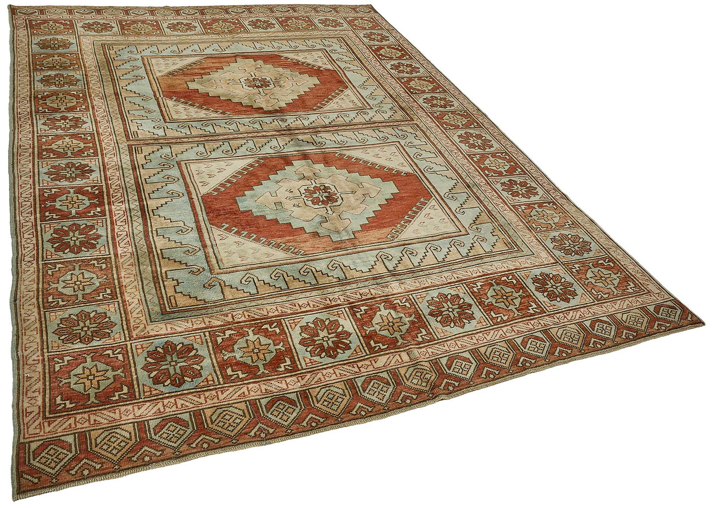 7x10 Hand-Knotted Vintage Rug - 50998