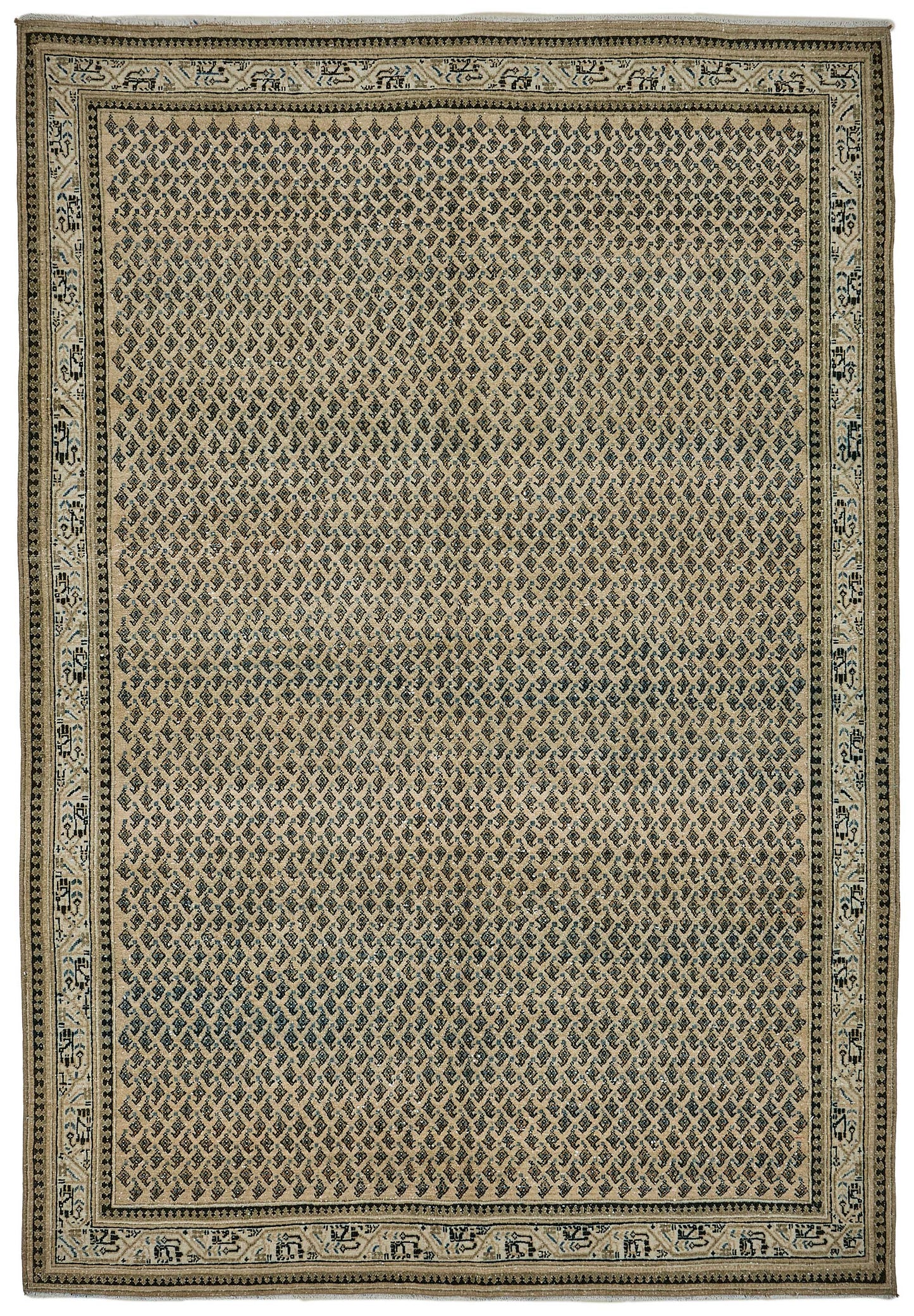 7x10 Hand-Knotted Vintage Rug - 51015