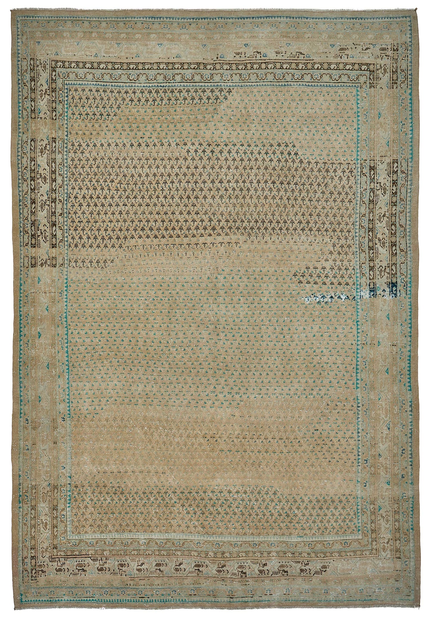 7x10 Hand-Knotted Vintage Rug - 51016