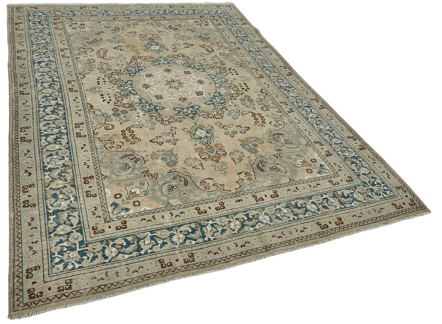 7x9 Hand-Knotted Vintage Rug - 51017