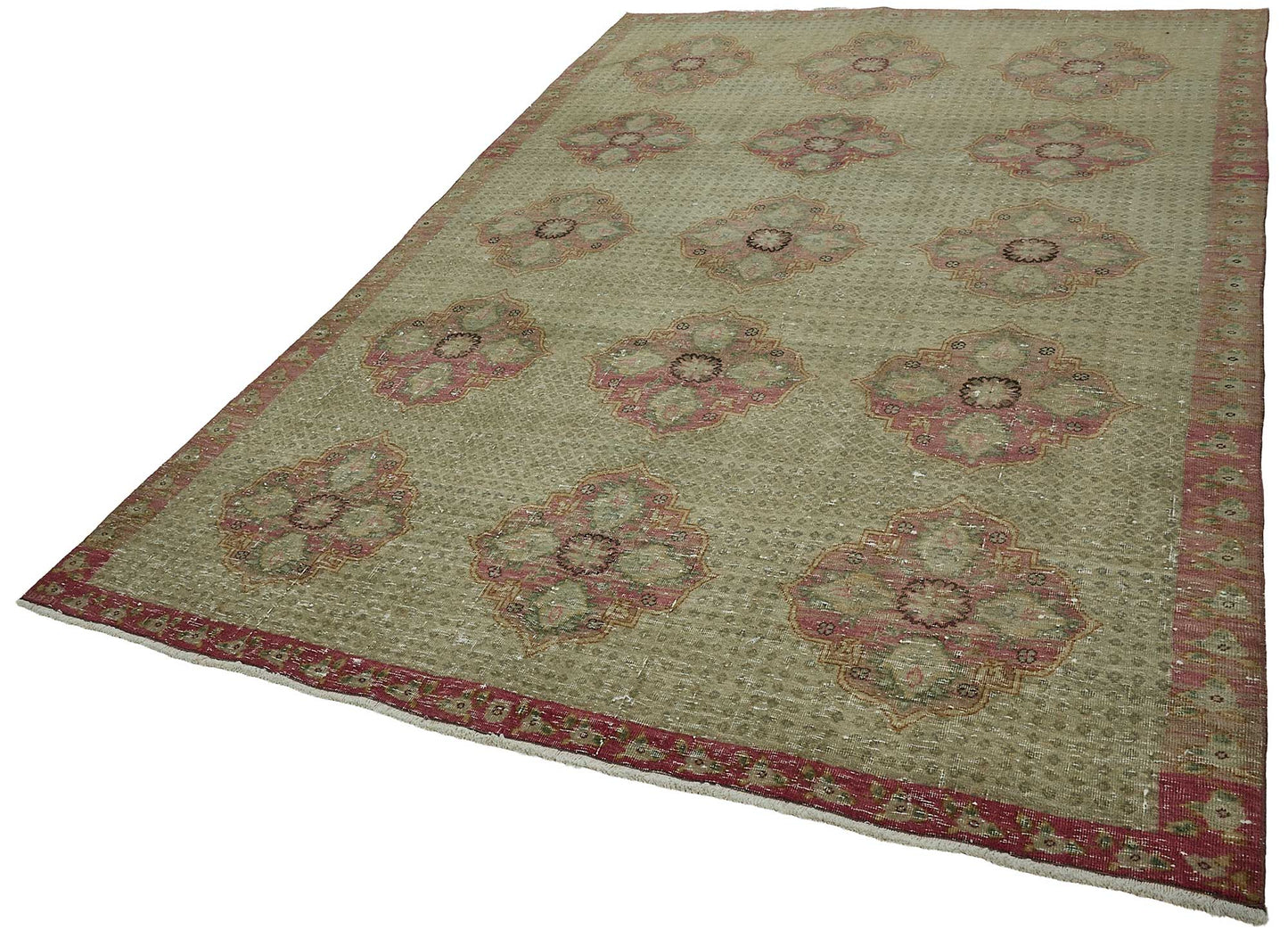 7x10 Hand-Knotted Vintage Rug - 51023
