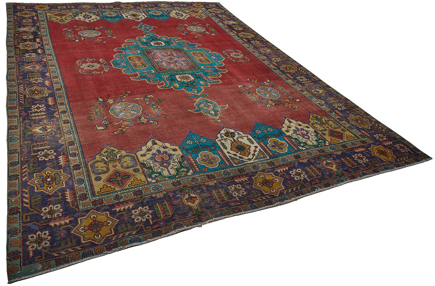9x13 Hand-Knotted Vintage Rug - 51031