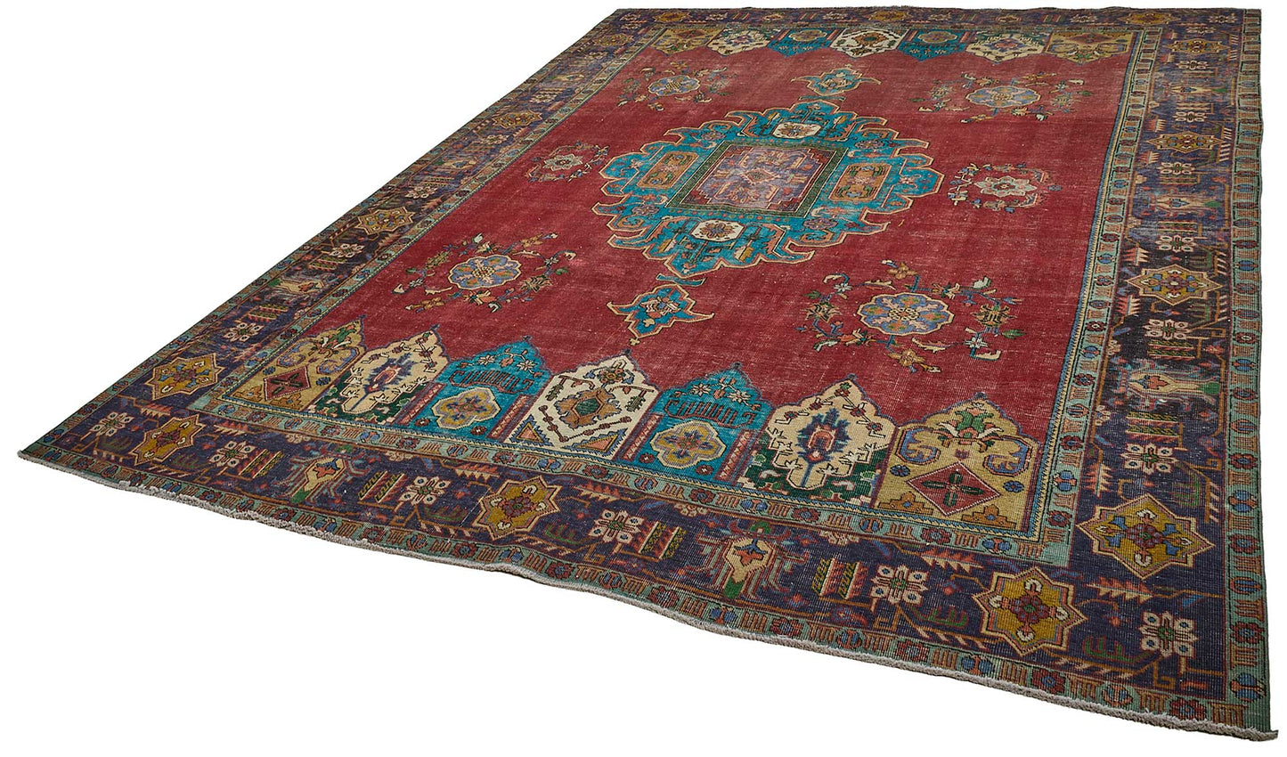 9x13 Hand-Knotted Vintage Rug - 51031