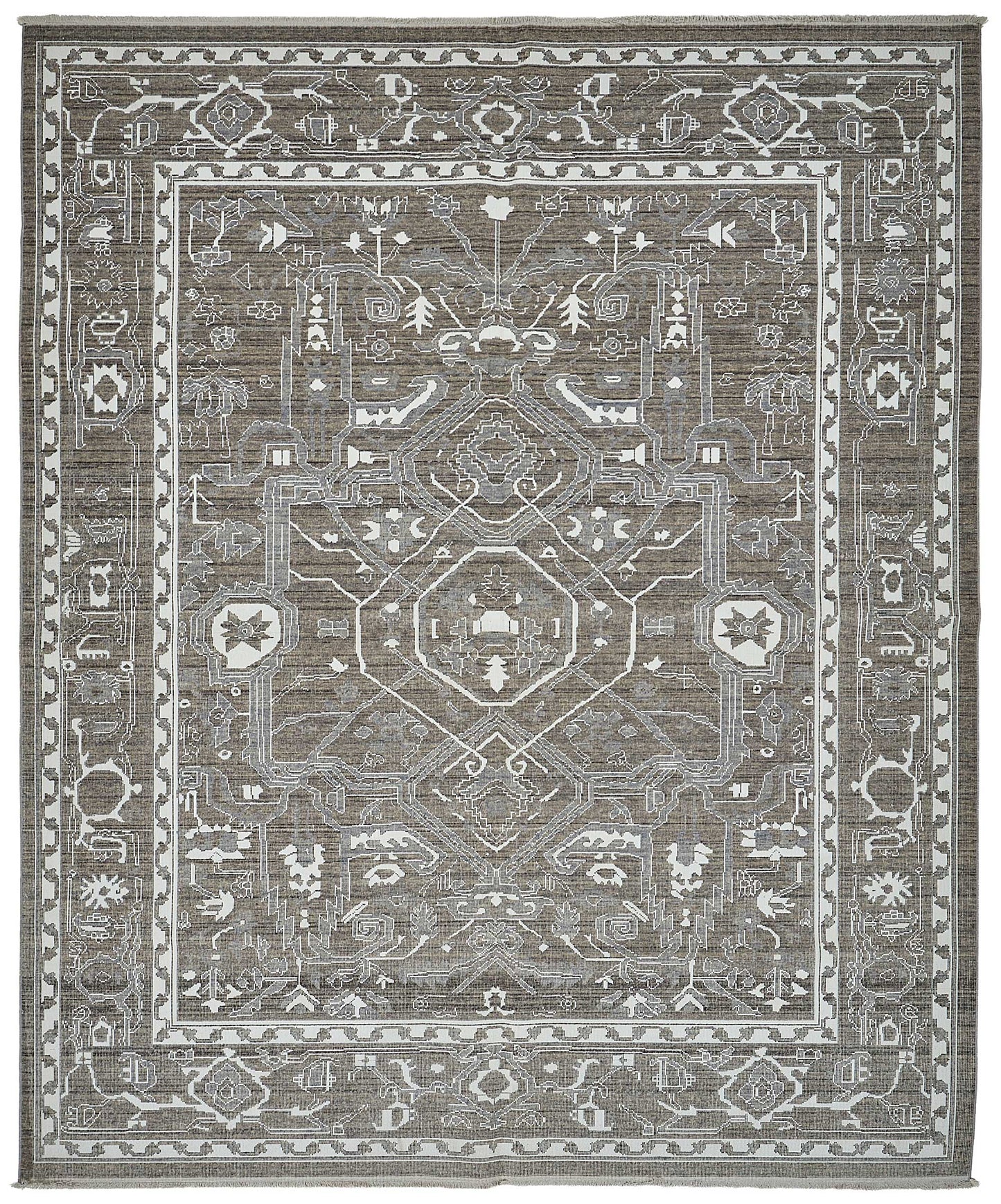 8x10 Hand-Loomed Oushak Rug - 51146