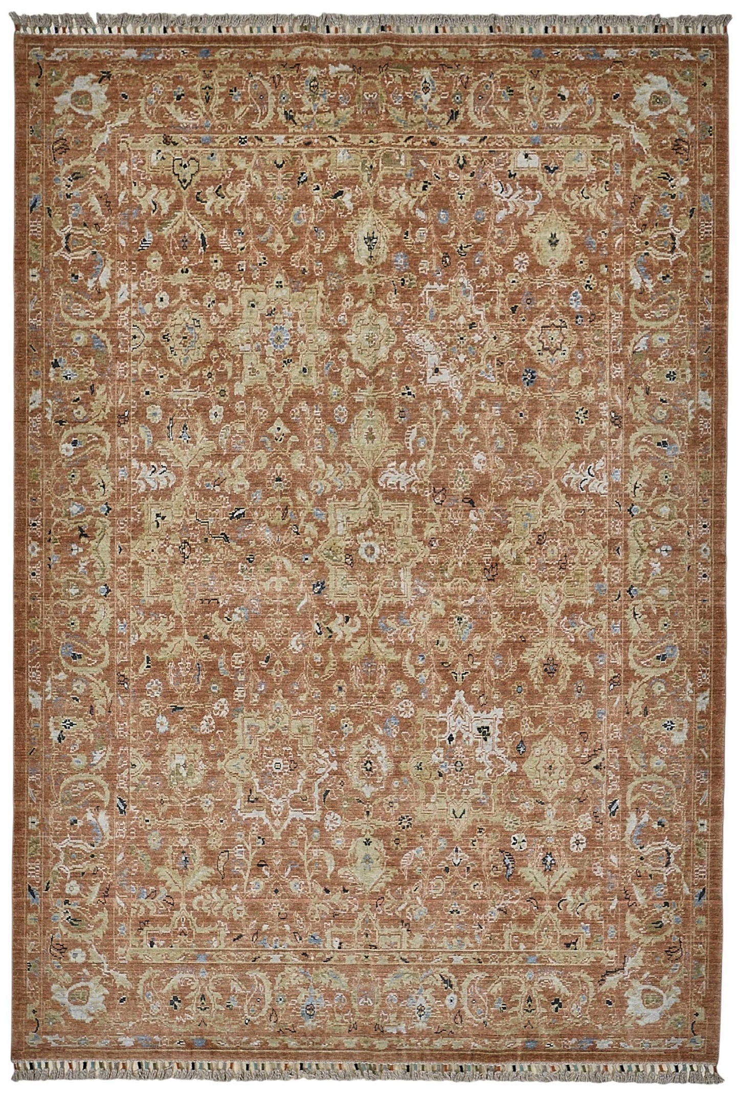 7x10 Hand-Loomed Oushak Rug - 51148