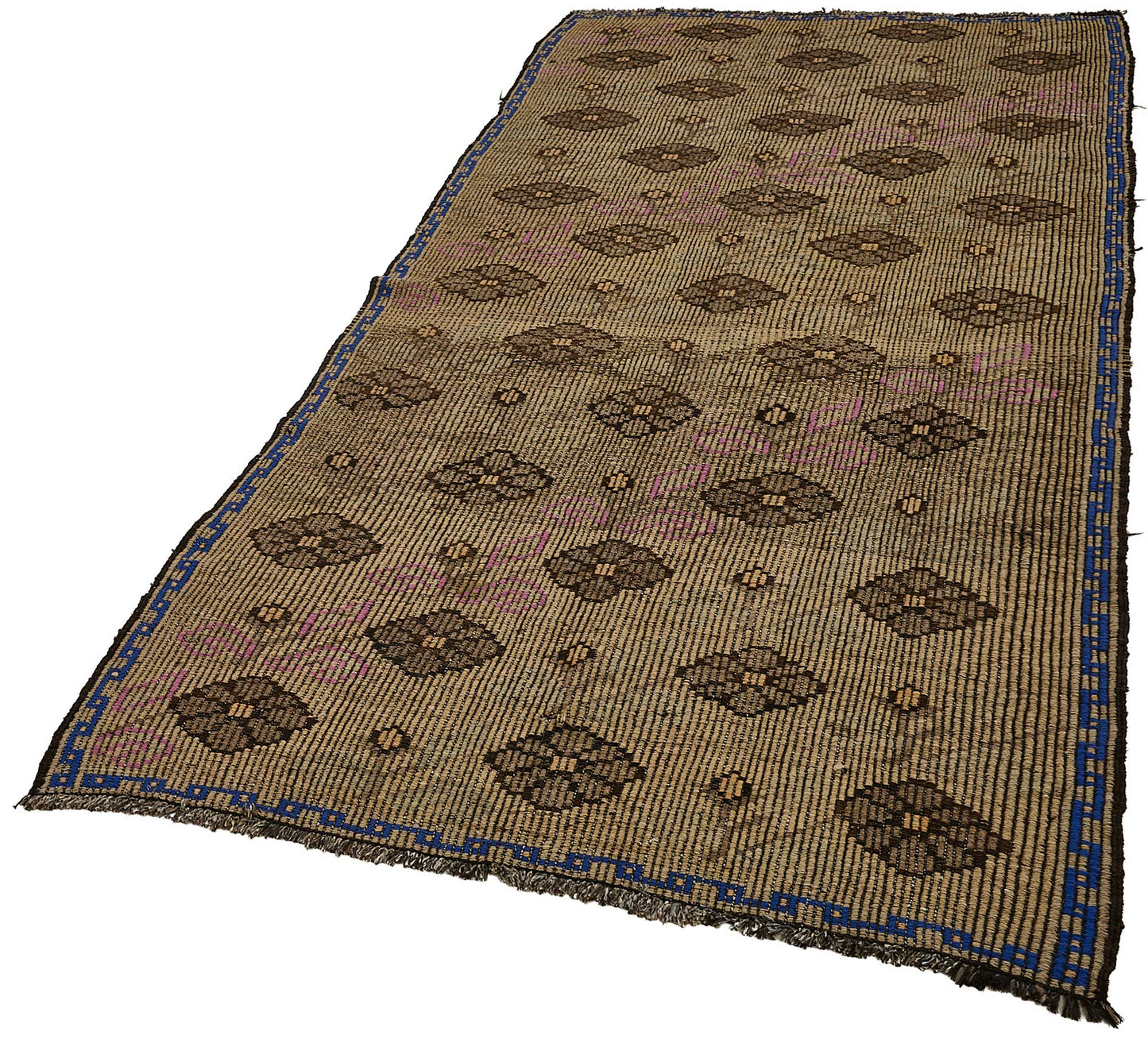 4x9 Vintage Turkish Cicim Kilim Rug - 51176