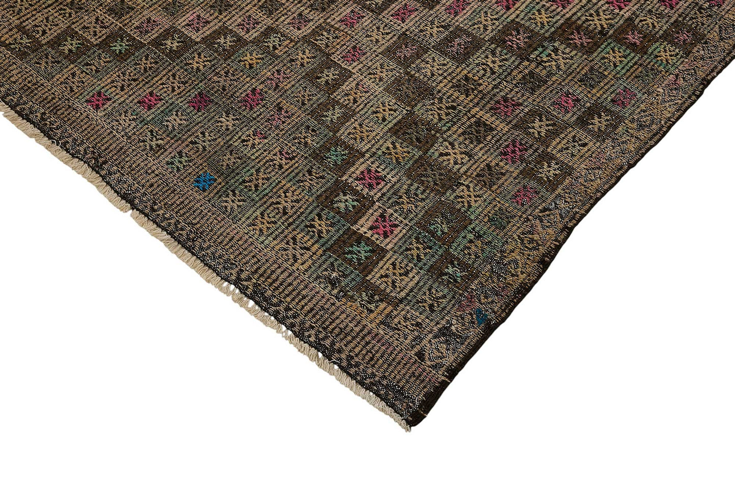 7x9 Vintage Turkish Cicim Kilim Rug - 51185