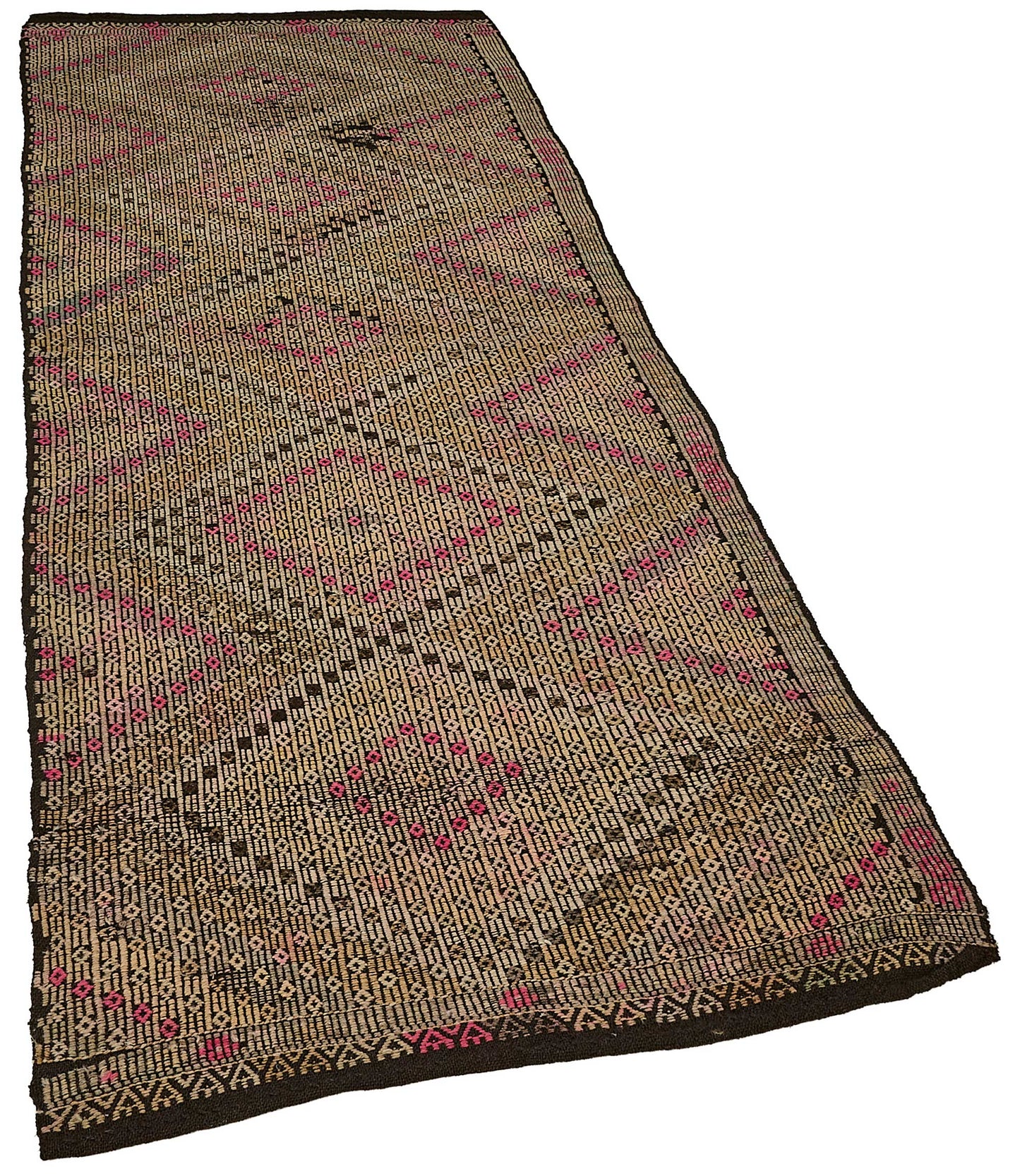 3x9 Vintage Turkish Cicim Kilim Rug - 51186