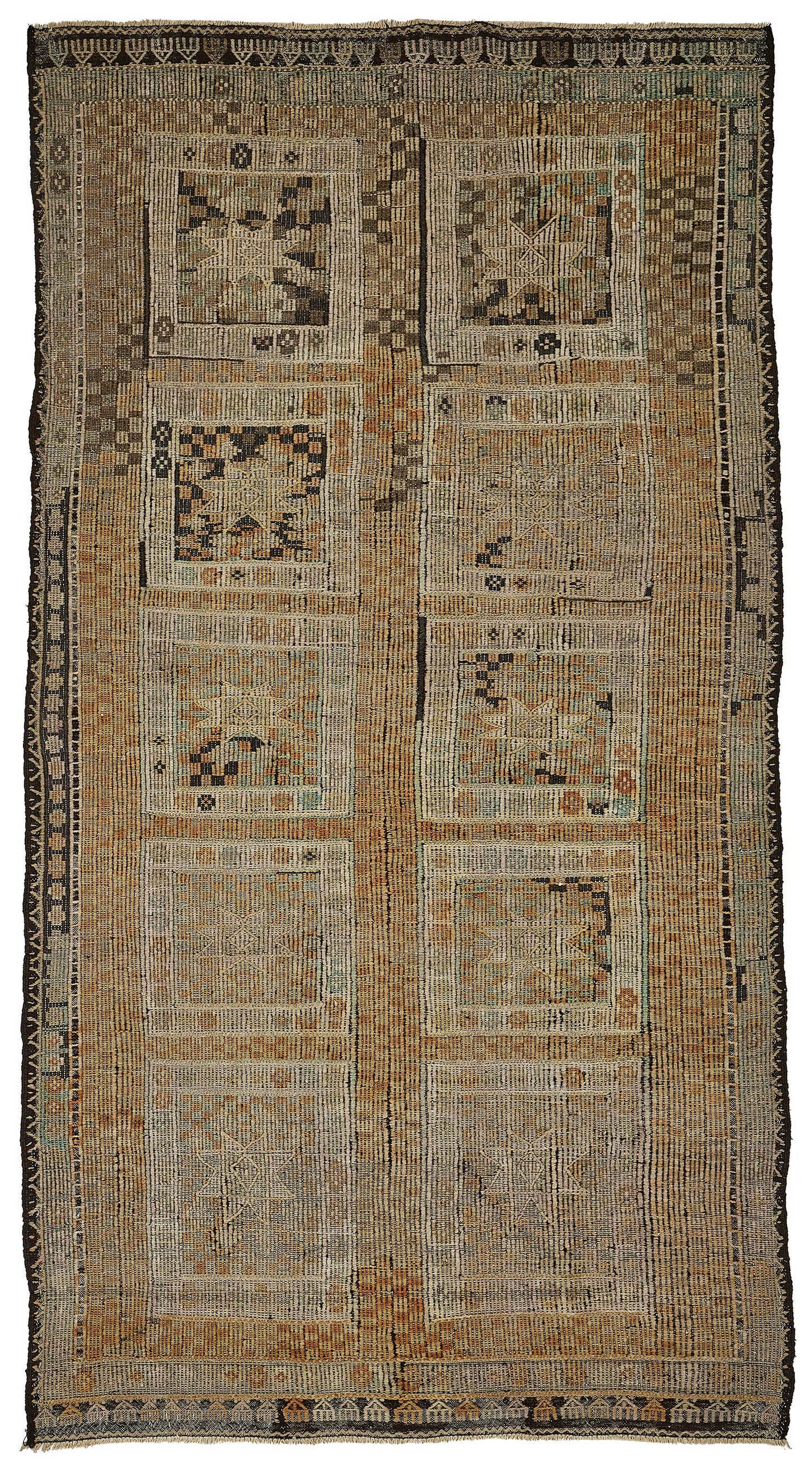 6x11 Vintage Turkish Cicim Kilim Rug - 51187