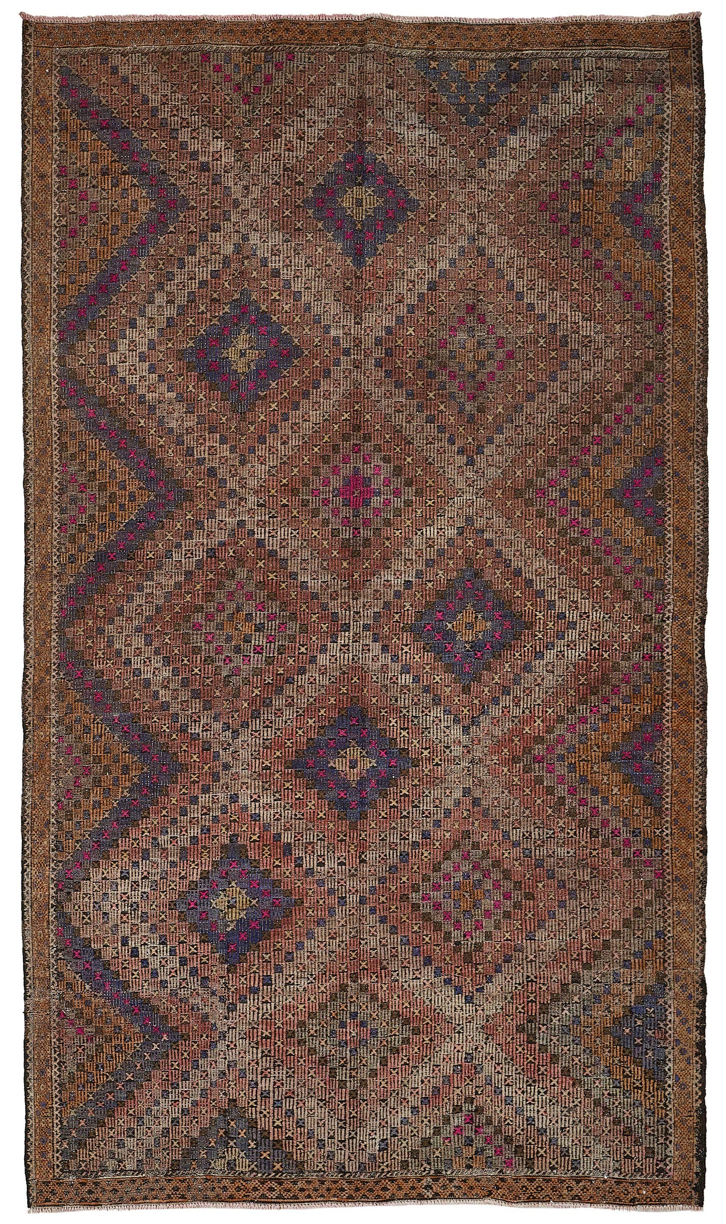 6x10 Vintage Turkish Cicim Kilim Rug - 51194