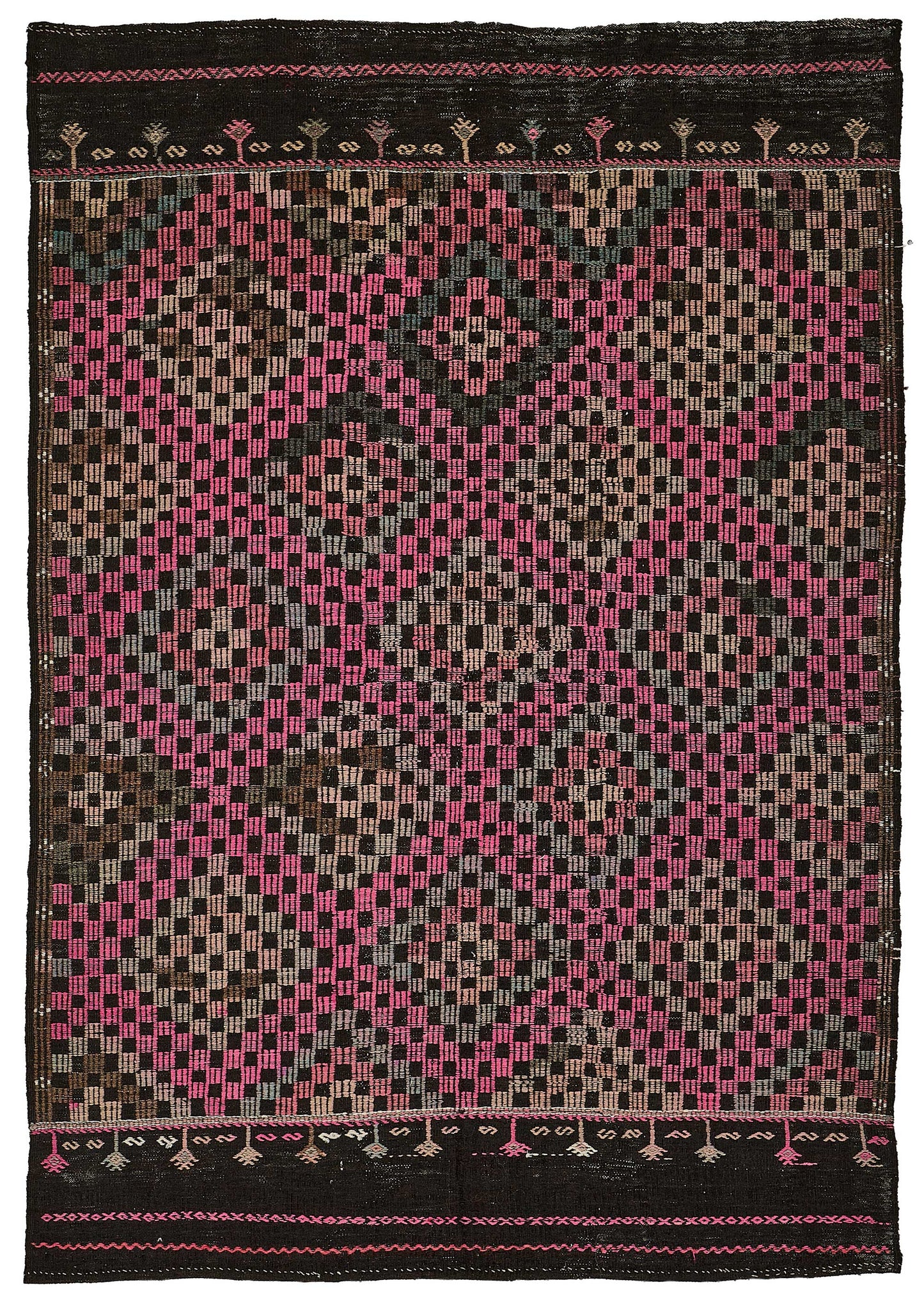 6x9 Vintage Turkish Cicim Kilim Rug - 51198