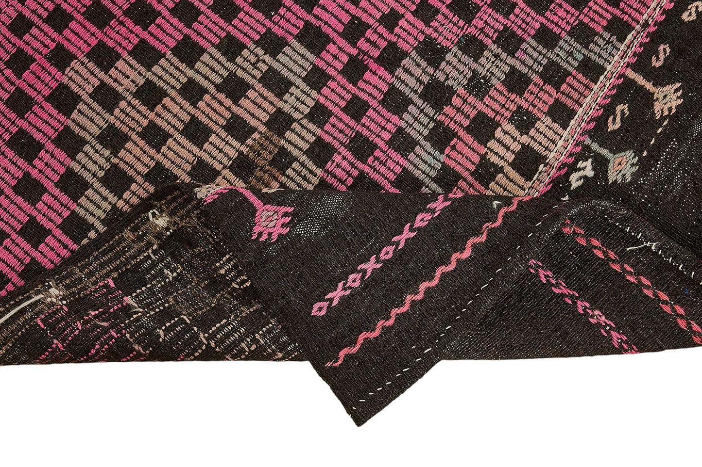 6x9 Vintage Turkish Cicim Kilim Rug - 51198