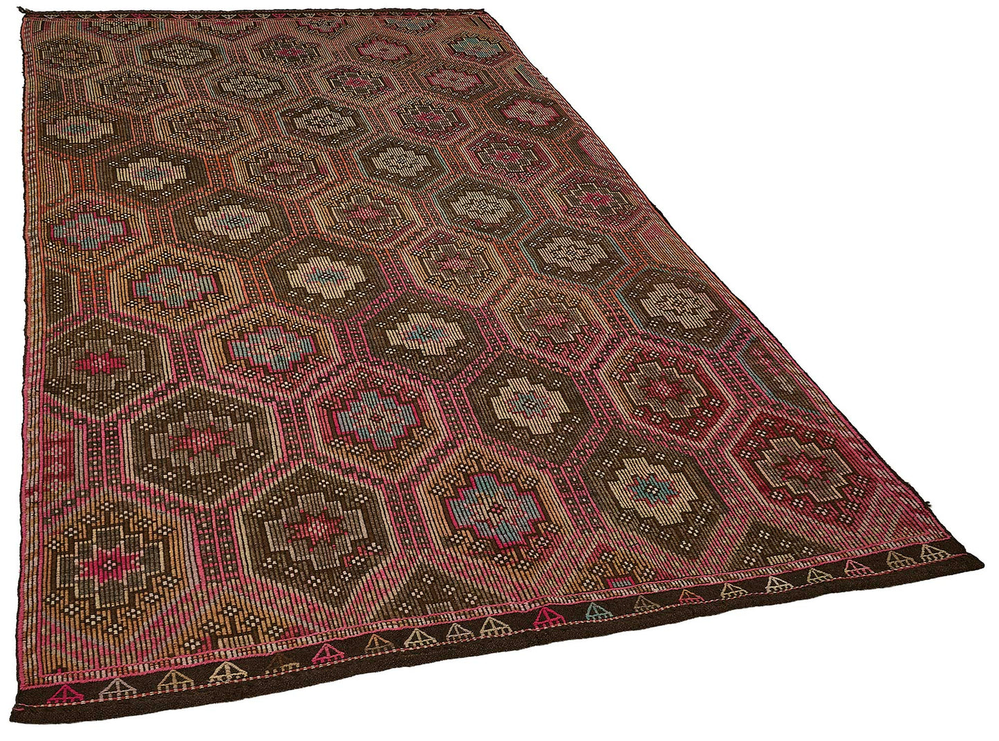 6x9 Vintage Turkish Cicim Kilim Rug - 51199