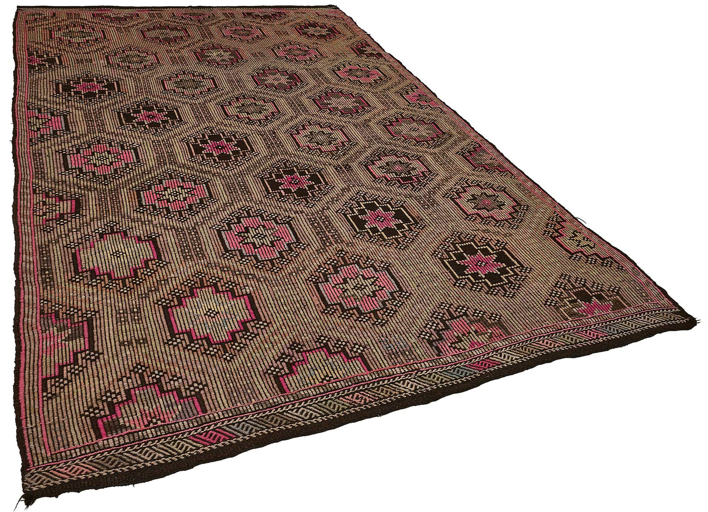 6x10 Vintage Turkish Cicim Kilim Rug - 51201