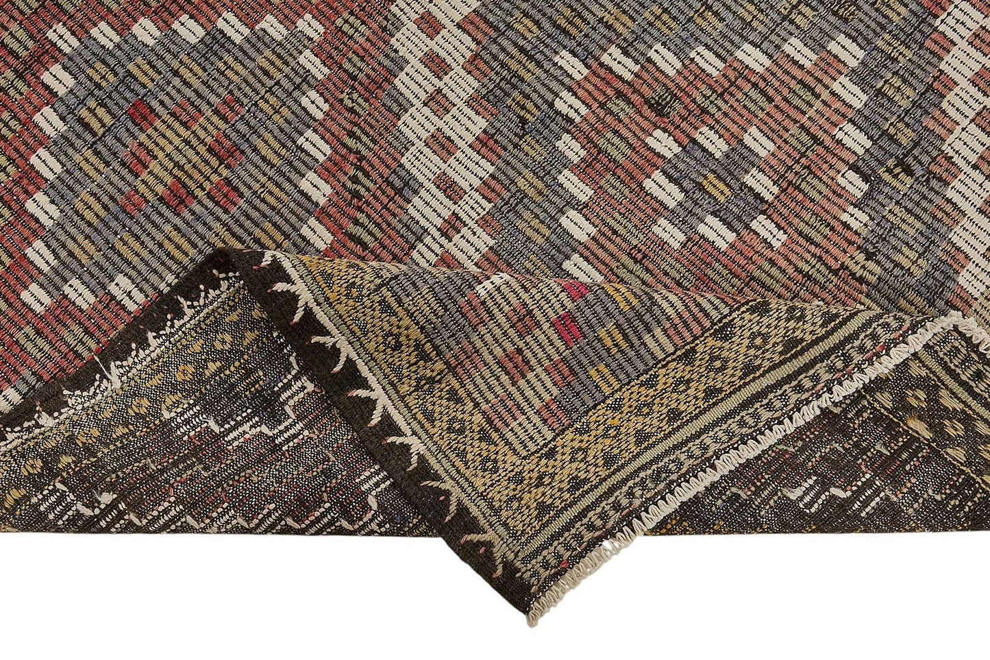 5x9 Vintage Turkish Cicim Kilim Rug - 51211