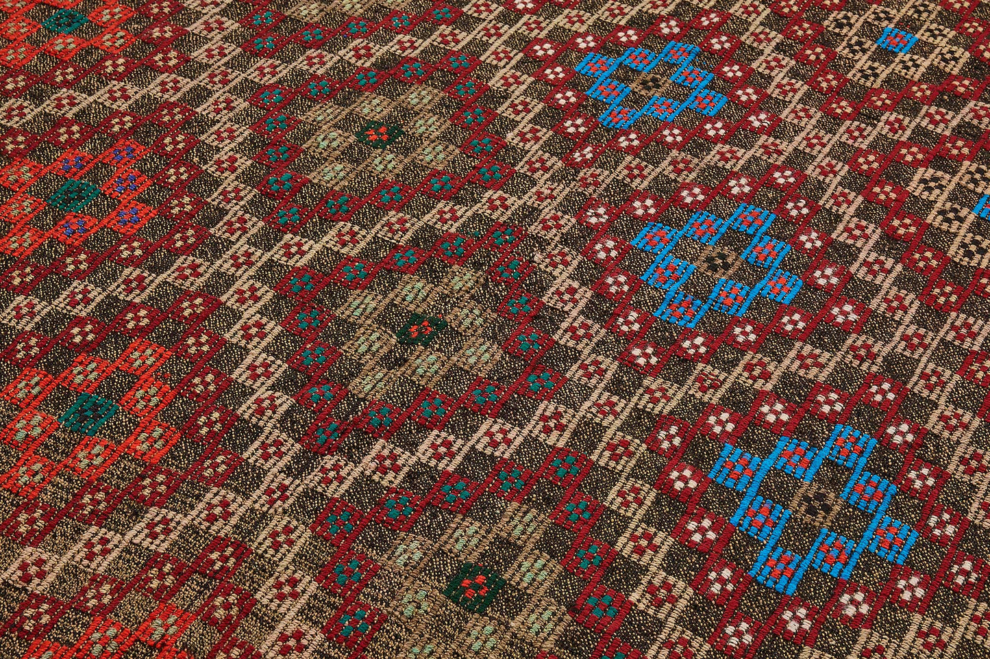 7x9 Vintage Turkish Cicim Kilim Rug - 51220