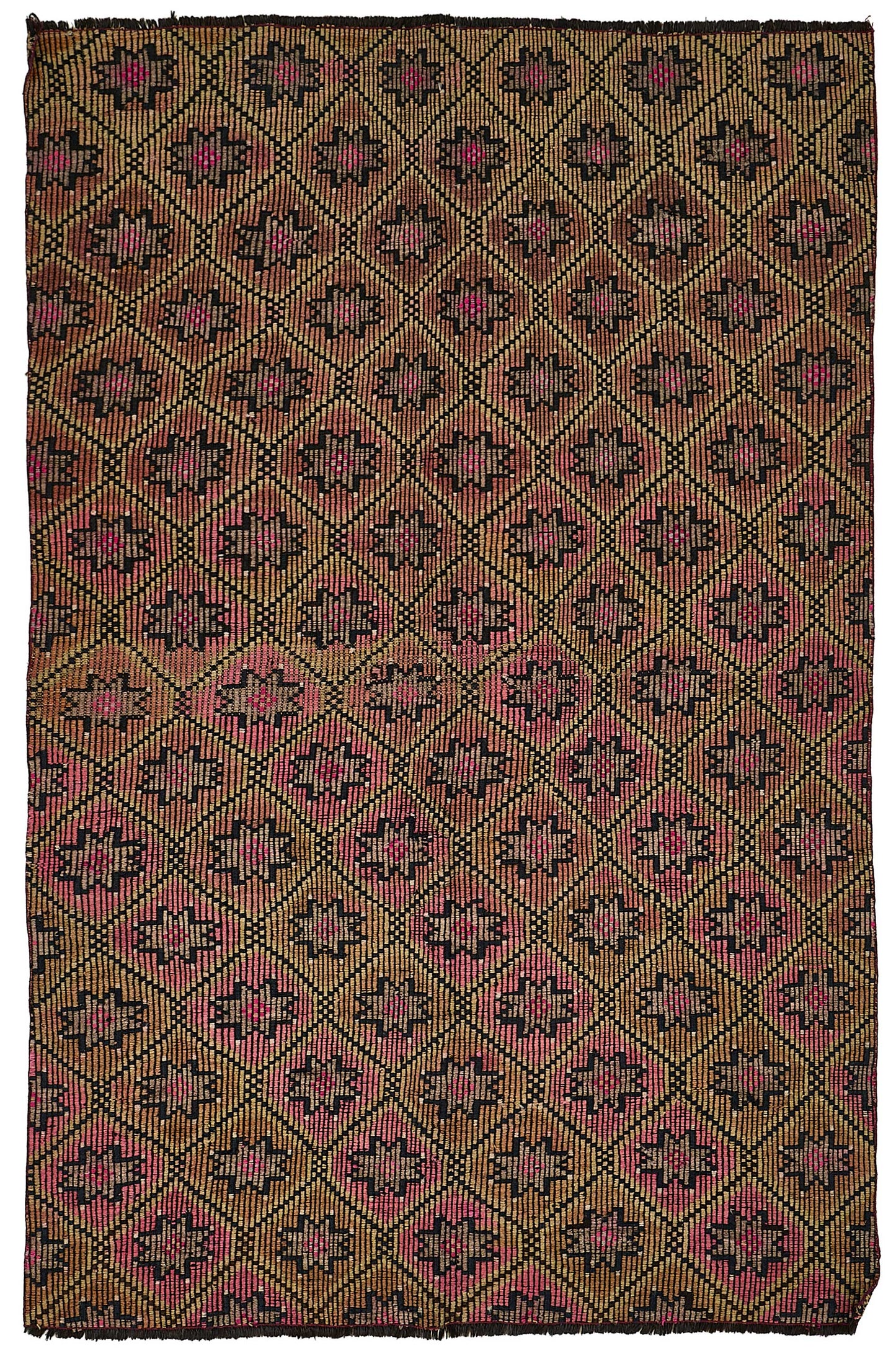 5x8 Vintage Turkish Cicim Kilim Rug - 51221