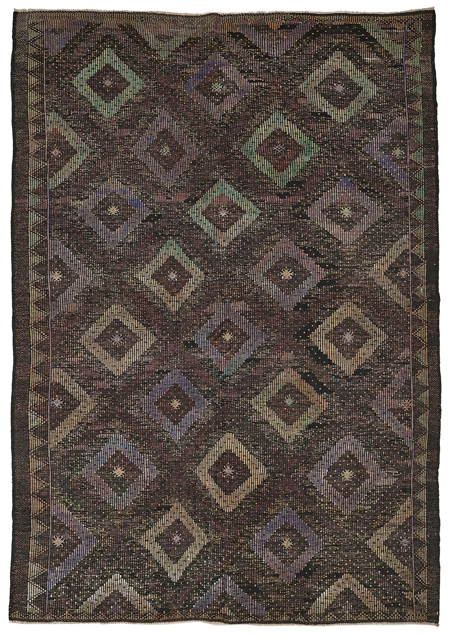7x10 Vintage Turkish Cicim Kilim Rug - 51227