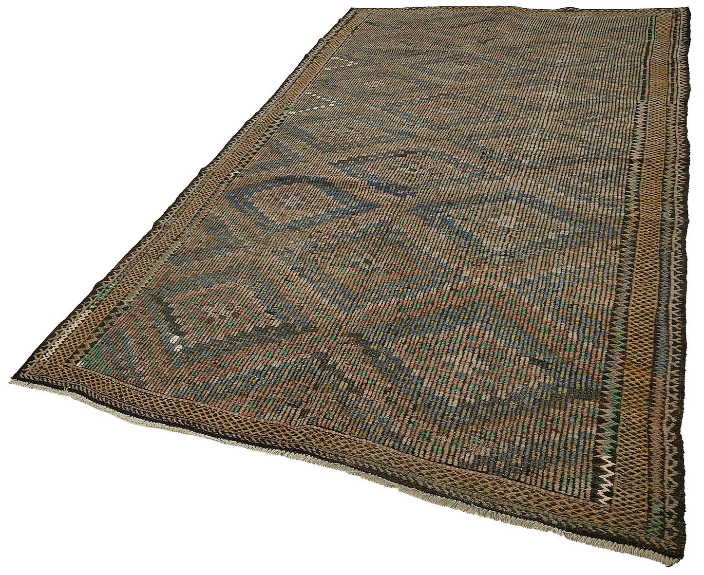 6x10 Vintage Turkish Cicim Kilim Rug - 51229