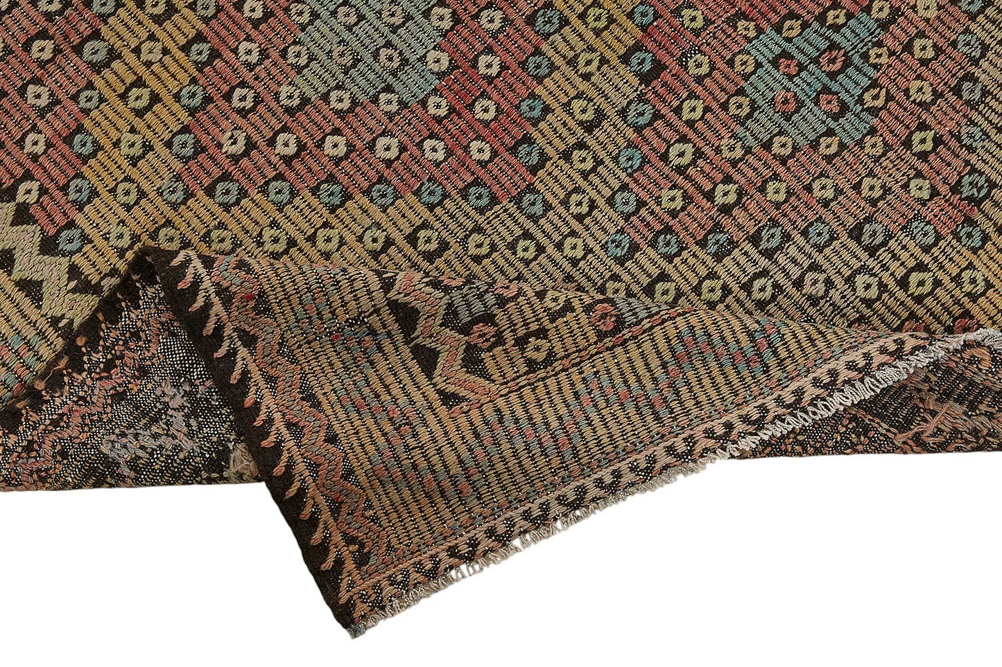 5x11 Vintage Turkish Cicim Kilim Rug - 51230