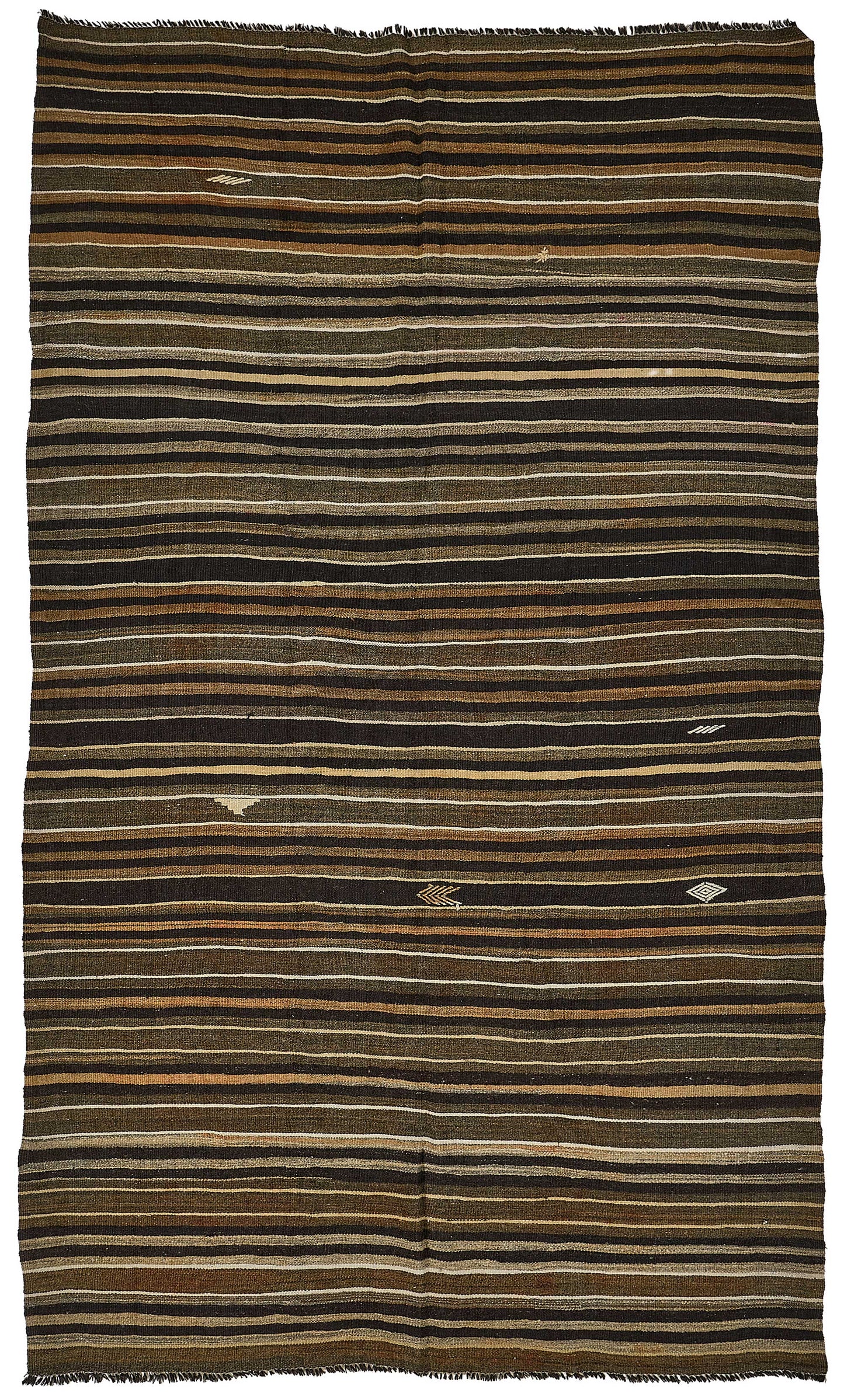 6x11 Vintage Turkish Goat Hair Kilim Rug - 51235