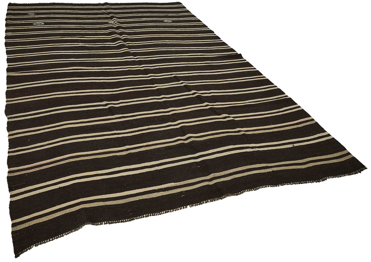 7x11 Vintage Turkish Goat Hair Kilim Rug - 51237