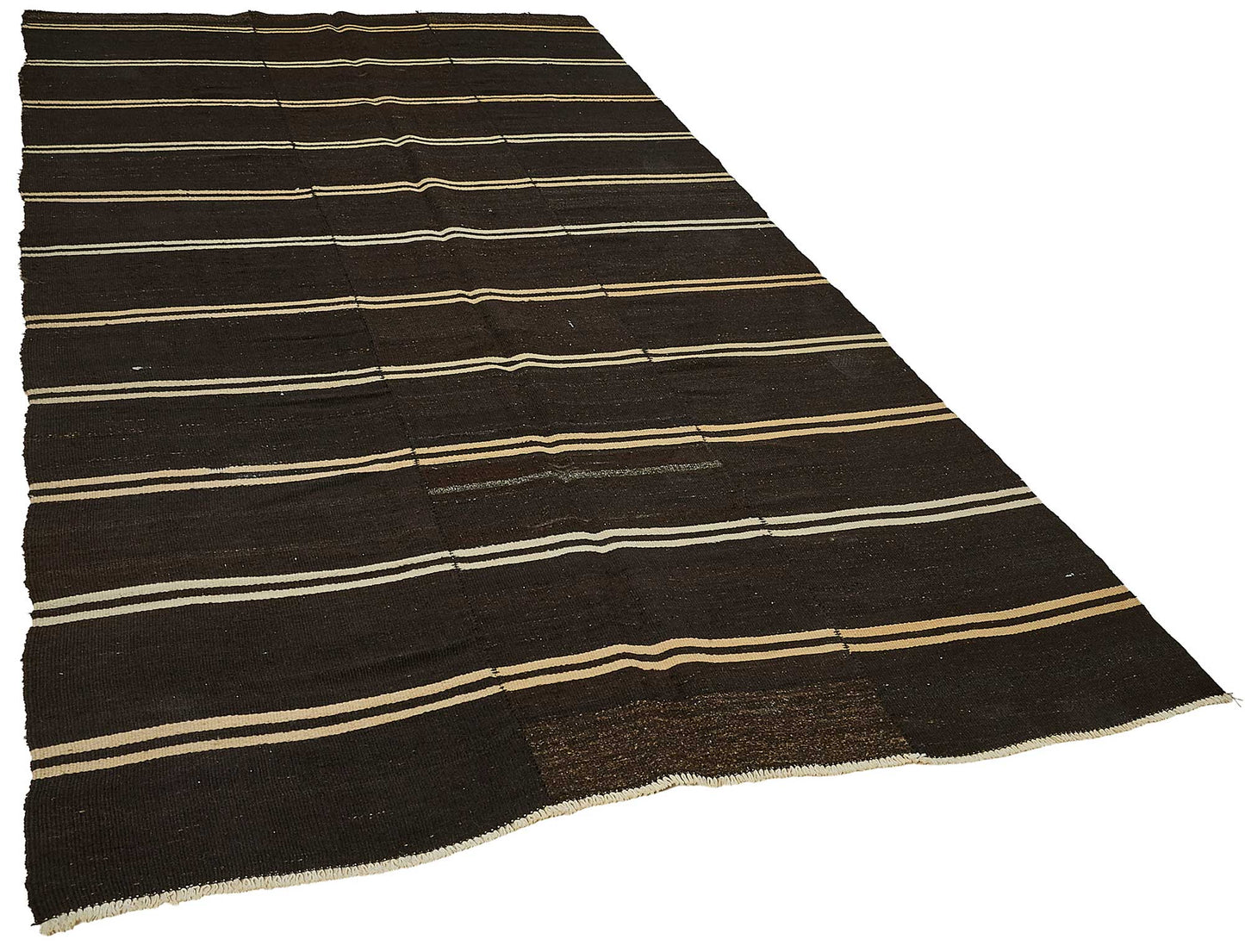 6x11 Vintage Turkish Goat Hair Kilim Rug - 51239