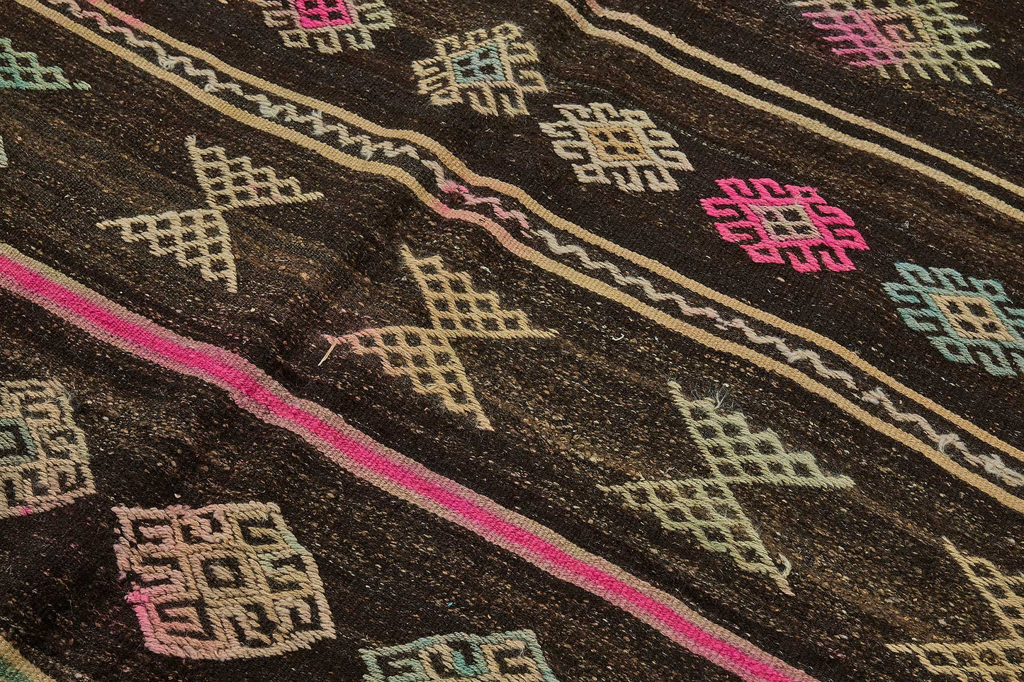 6x12 Vintage Turkish Goat Hair Kilim Rug - 51240