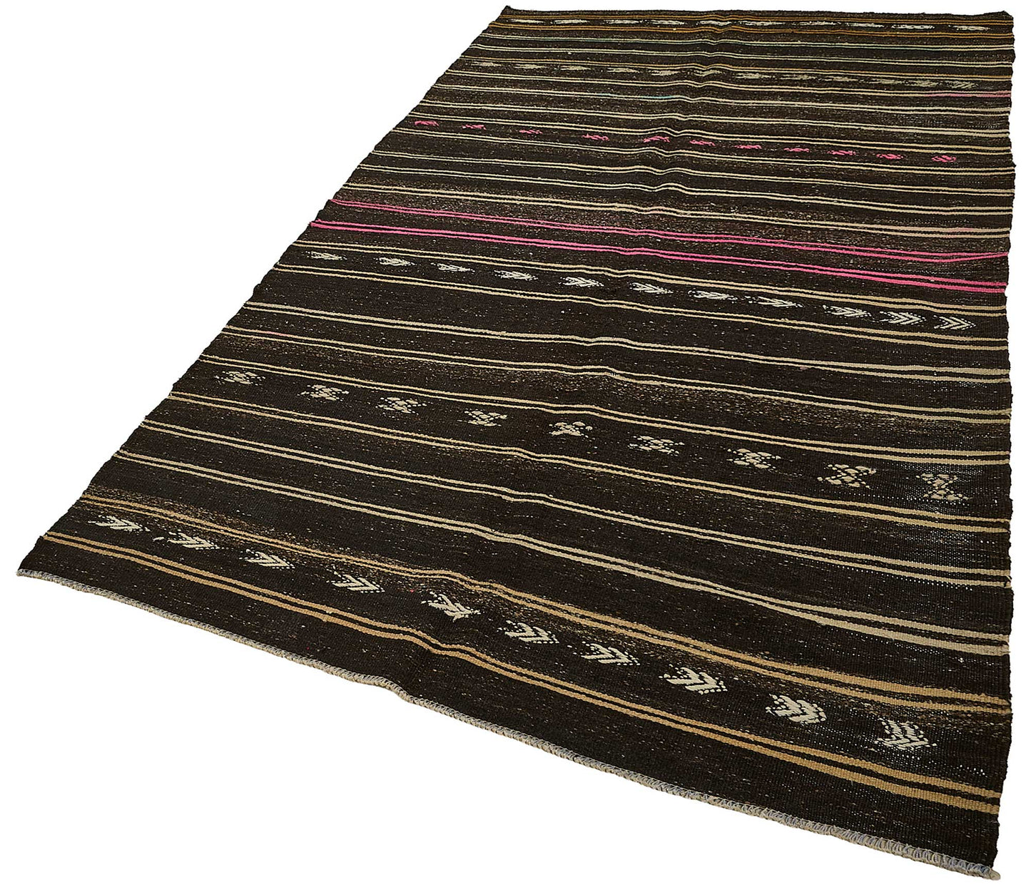 6x10 Vintage Turkish Goat Hair Kilim Rug - 51242