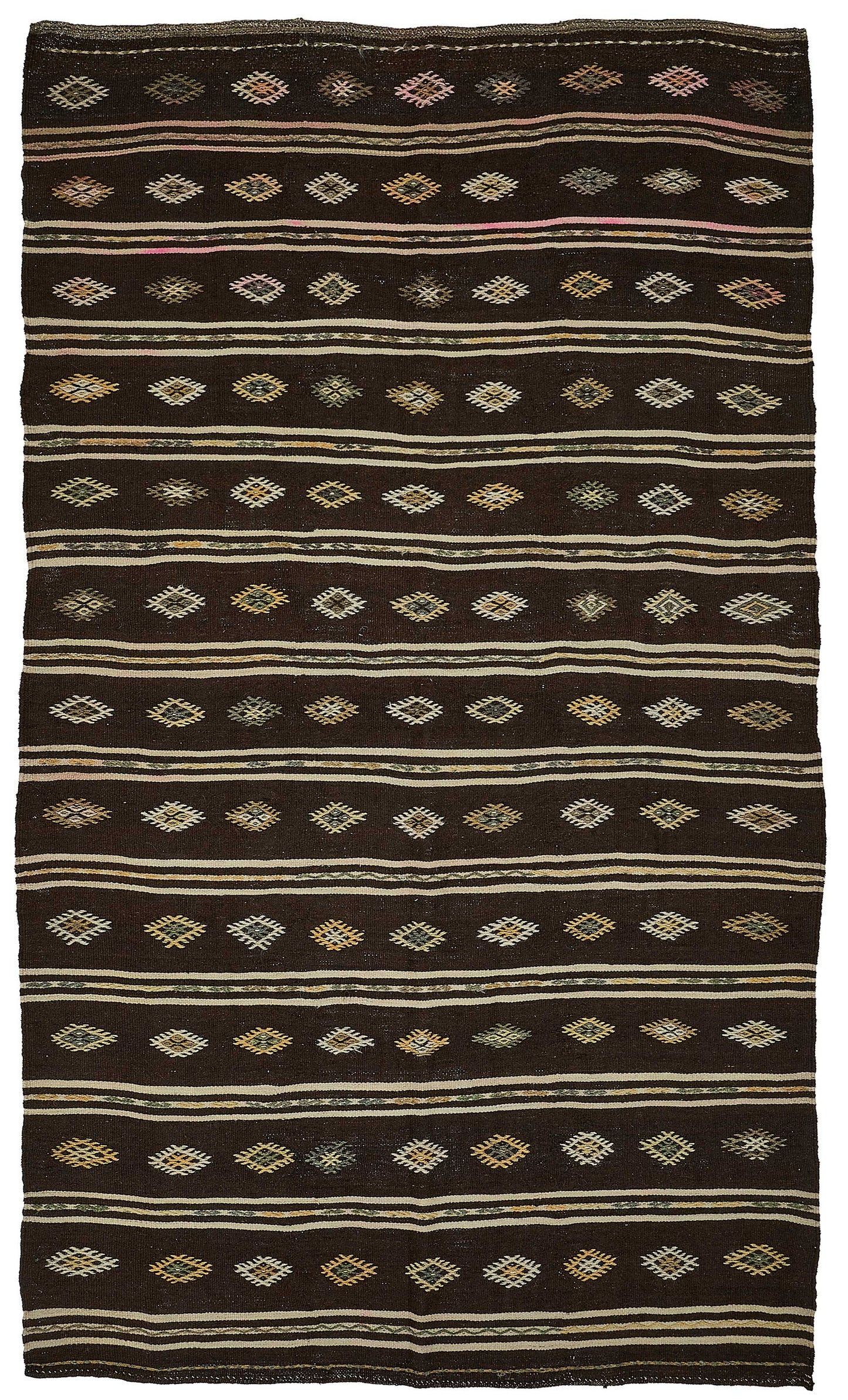 7x12 Vintage Turkish Goat Hair Kilim Rug - 51243