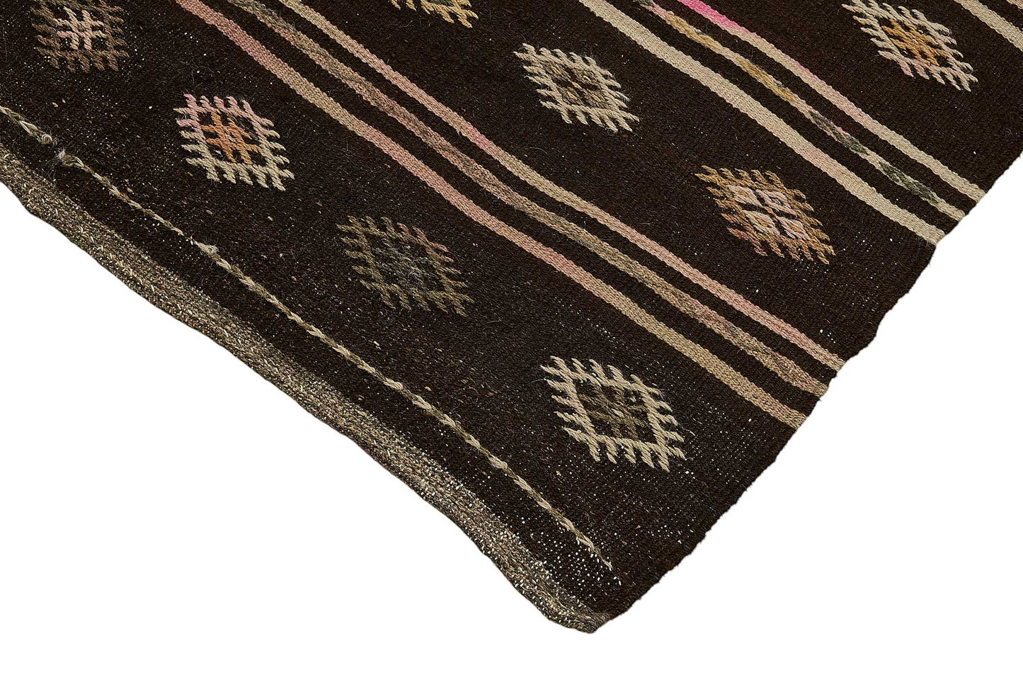 7x12 Vintage Turkish Goat Hair Kilim Rug - 51243