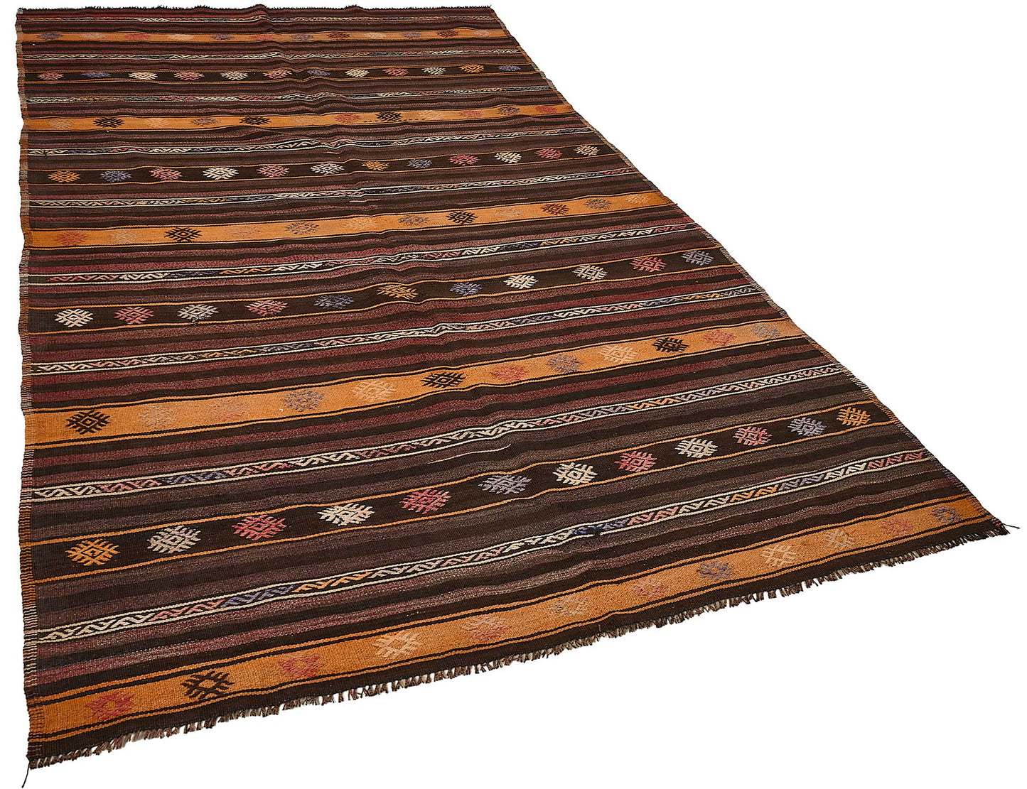 6x10 Vintage Turkish Goat Hair Kilim Rug - 51250