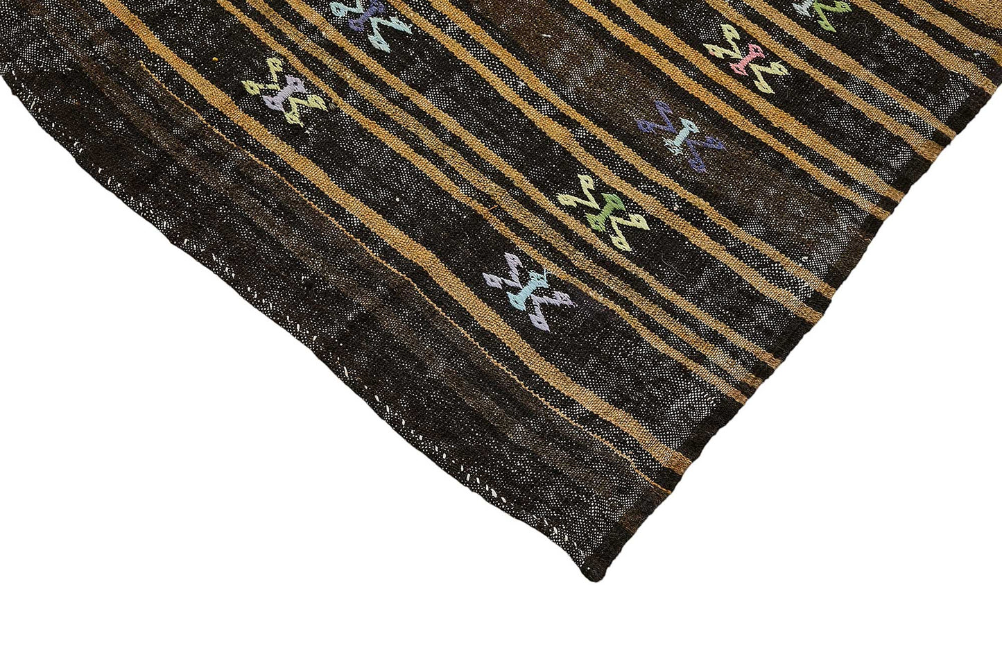 8x11 Vintage Turkish Goat Hair Kilim Rug - 51251
