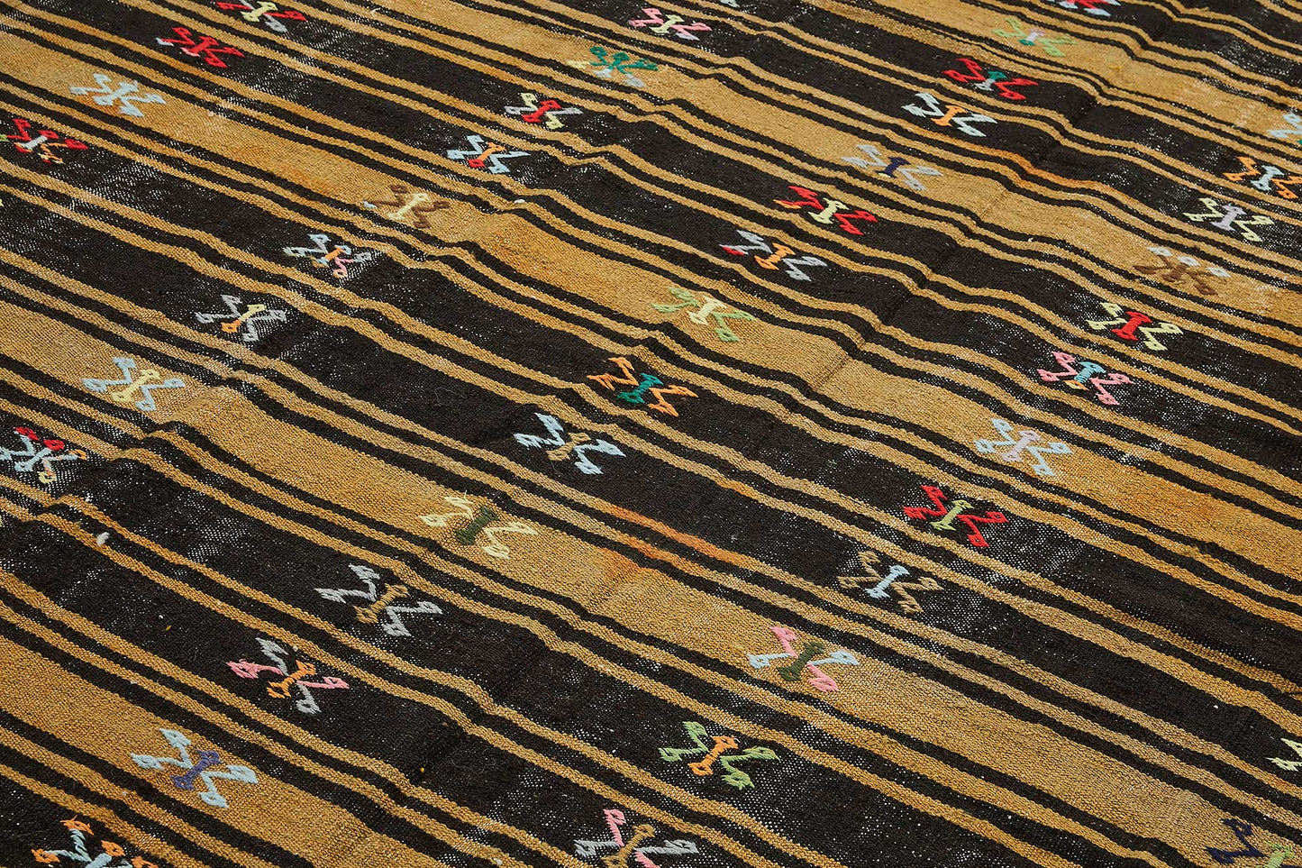8x11 Vintage Turkish Goat Hair Kilim Rug - 51251
