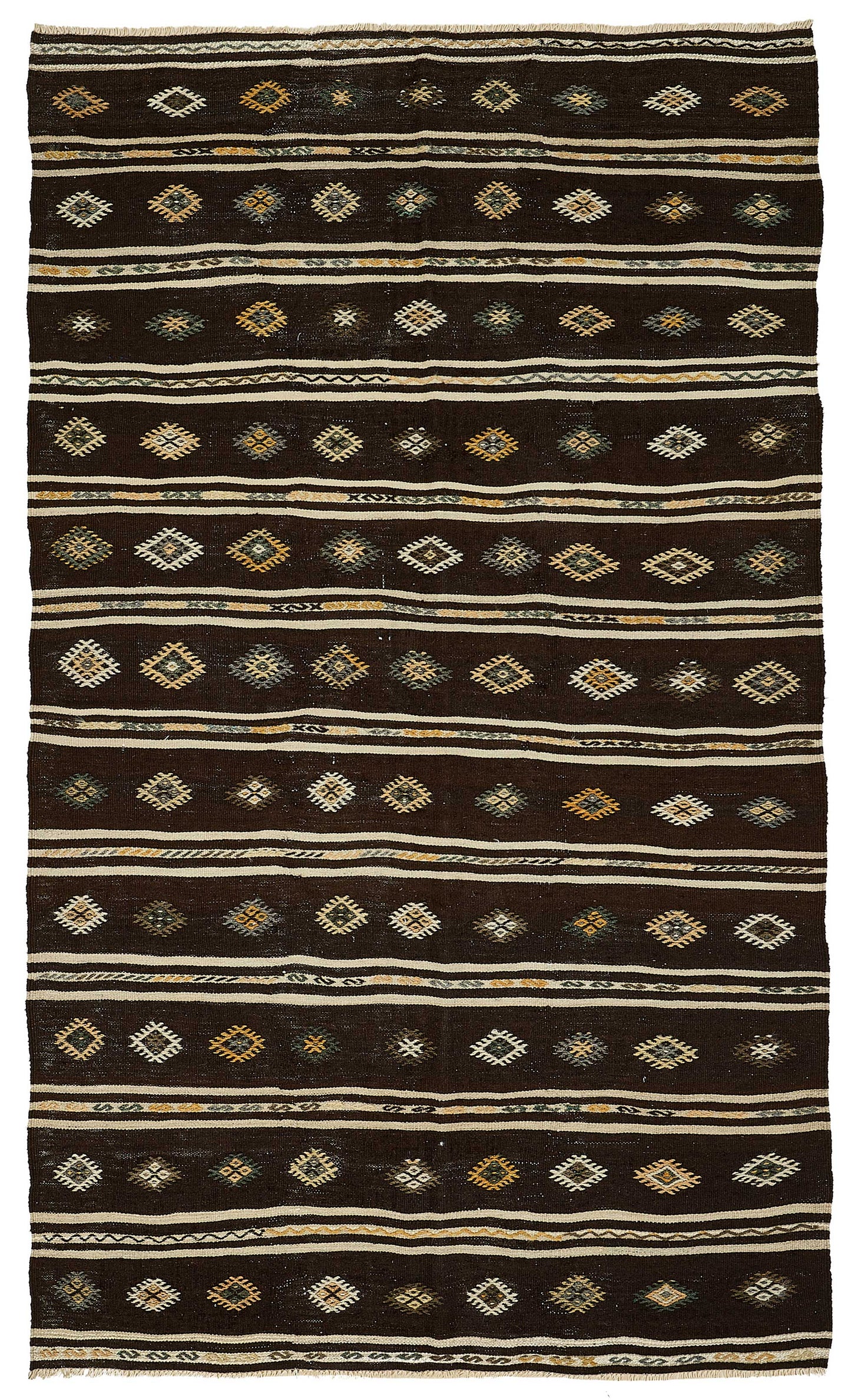 6x10 Vintage Turkish Goat Hair Kilim Rug - 51254