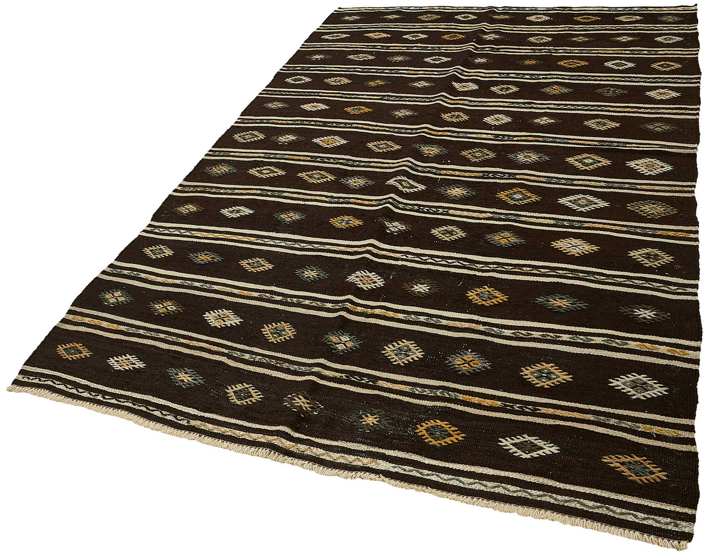 6x10 Vintage Turkish Goat Hair Kilim Rug - 51254