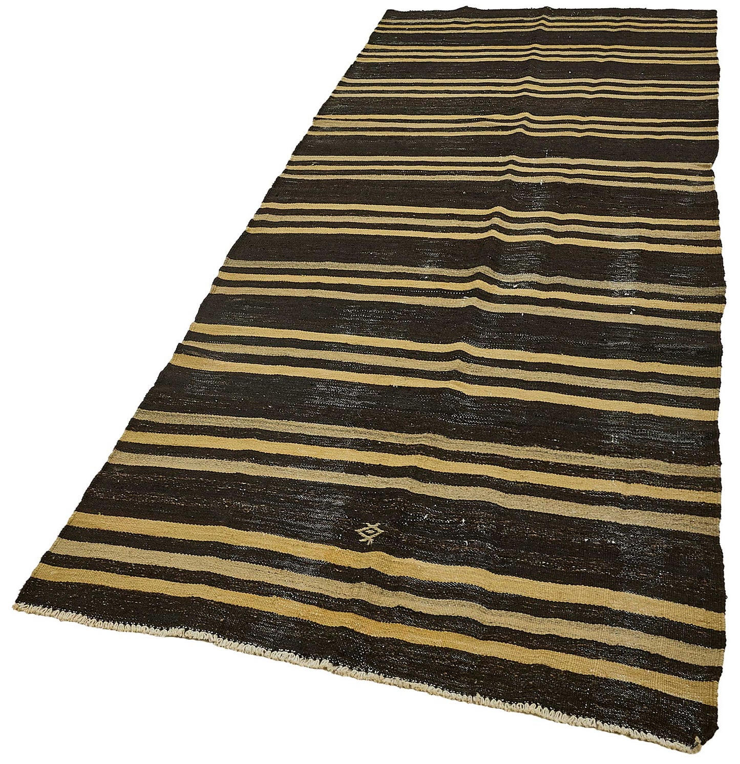 4x11 Vintage Turkish Goat Hair Kilim Rug - 51256