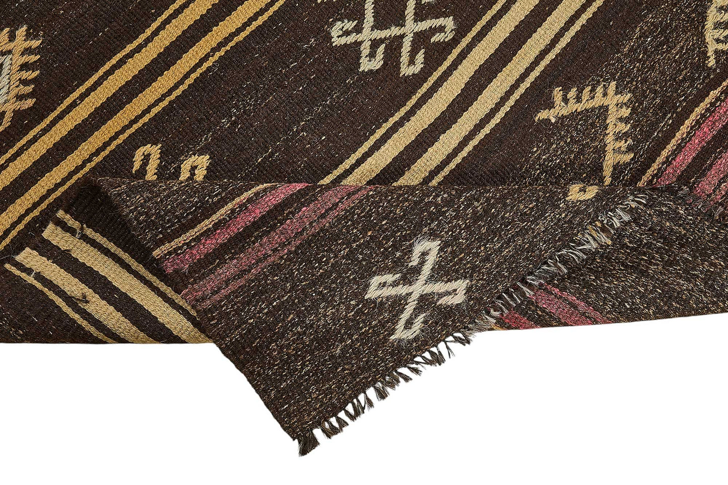 6x10 Vintage Turkish Goat Hair Kilim Rug - 51259