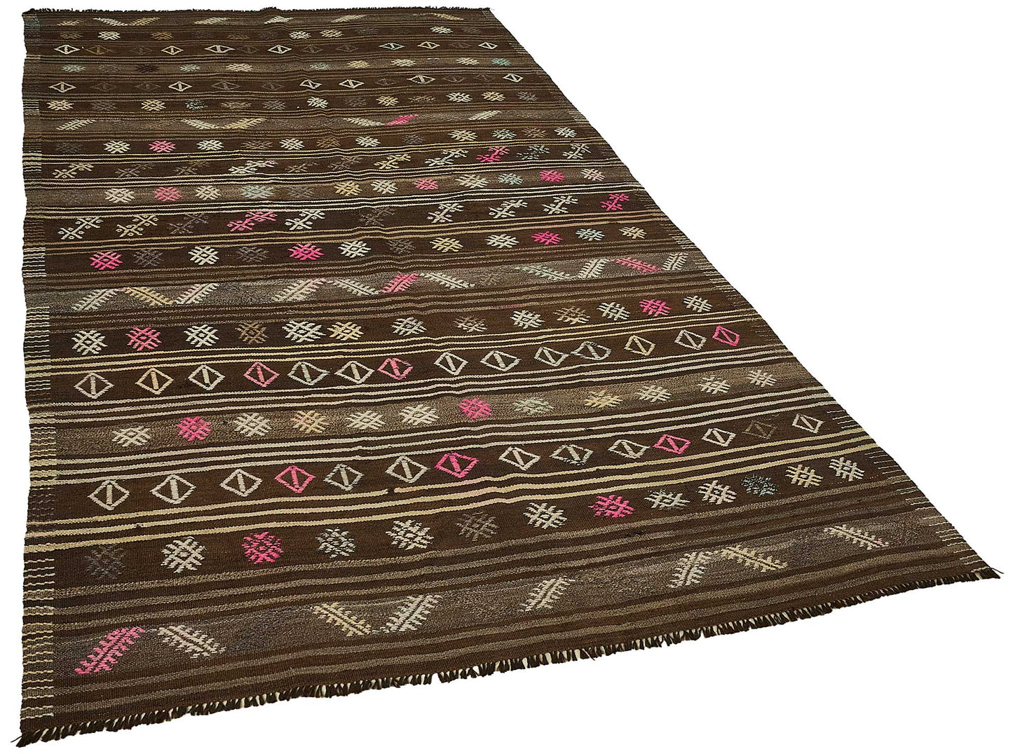 6x10 Vintage Turkish Goat Hair Kilim Rug - 51260
