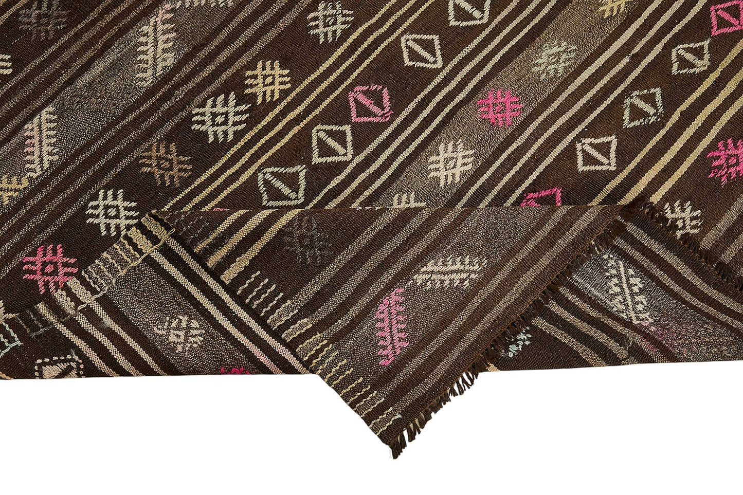 6x10 Vintage Turkish Goat Hair Kilim Rug - 51260