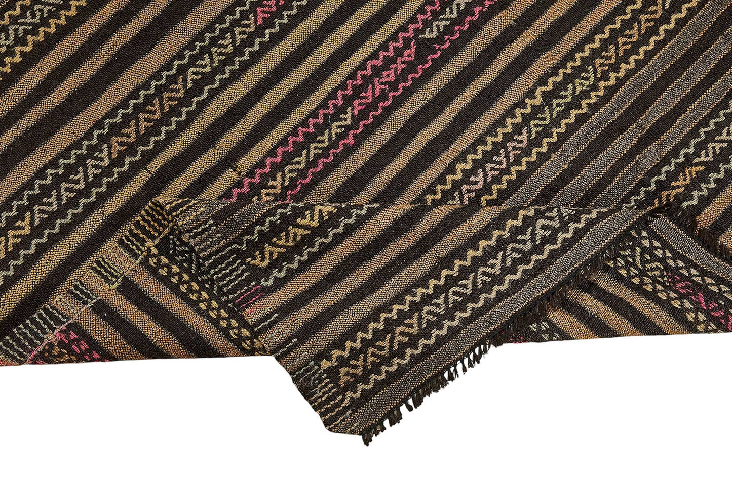 5x9 Vintage Turkish Goat Hair Kilim Rug - 51262