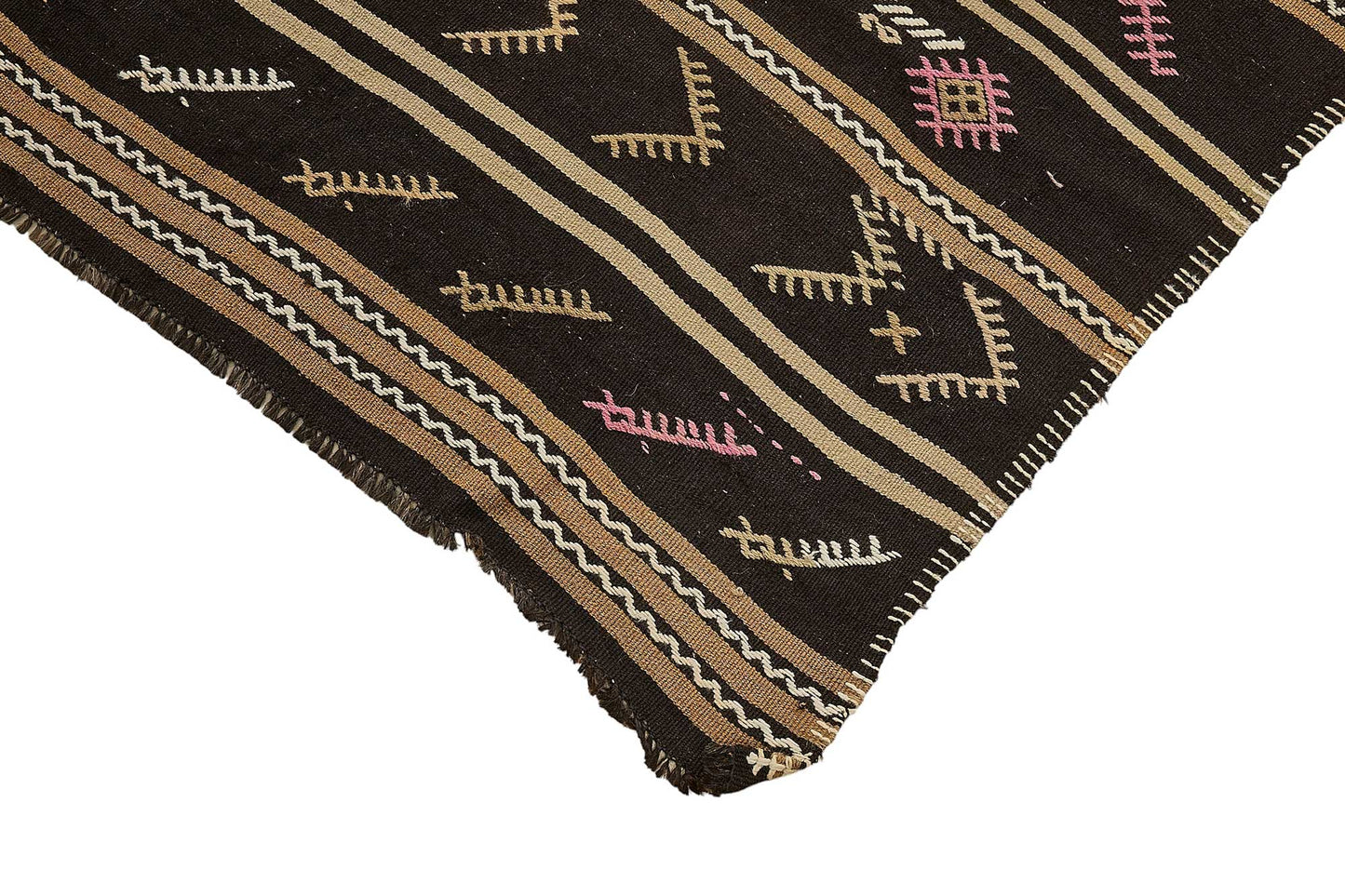 6x11 Vintage Turkish Goat Hair Kilim Rug - 51267