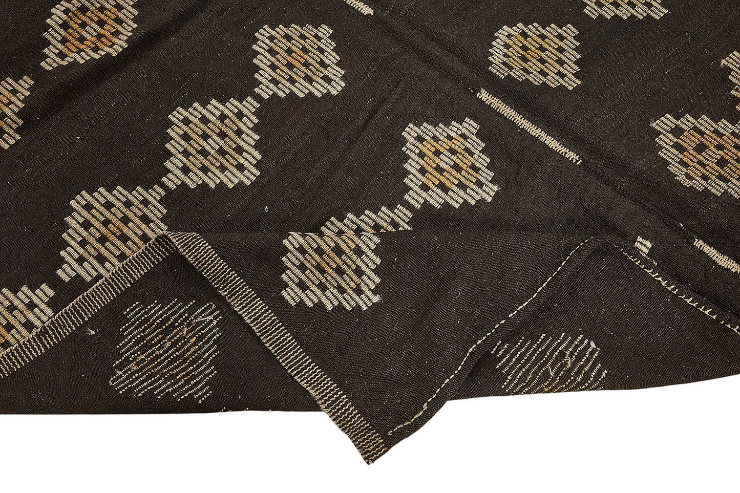 8x10 Vintage Turkish Goat Hair Kilim Rug - 51268
