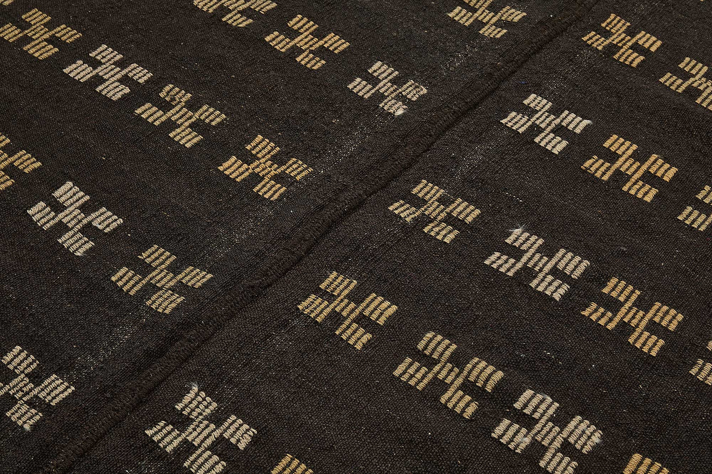 7x9 Vintage Turkish Goat Hair Kilim Rug - 51271