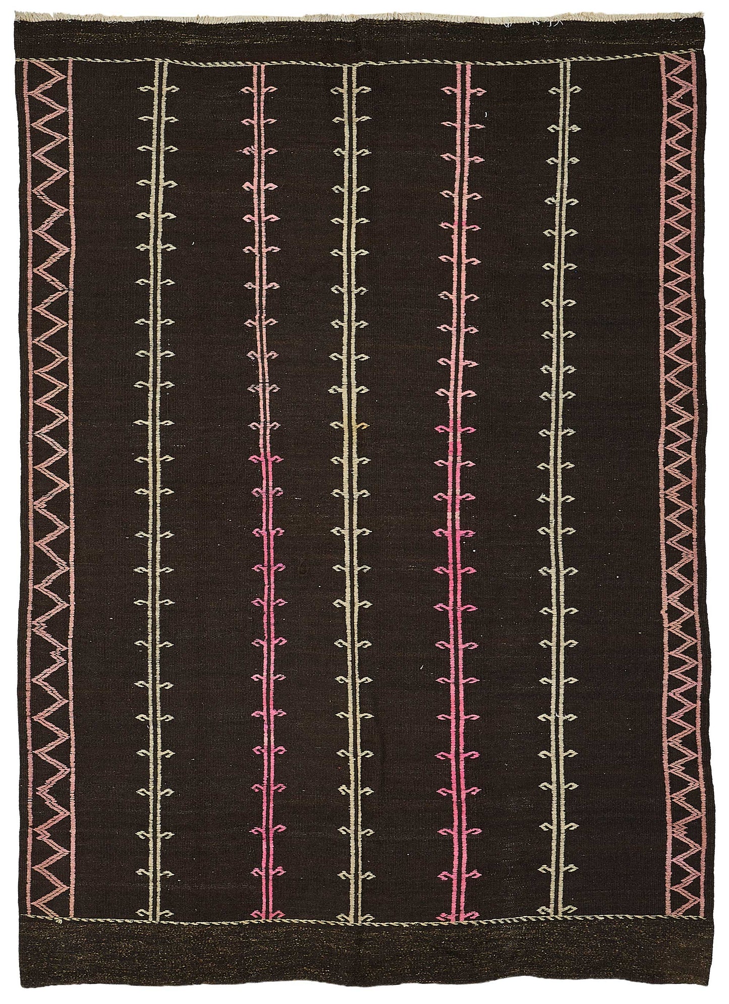 6x9 Vintage Turkish Goat Hair Kilim Rug - 51273