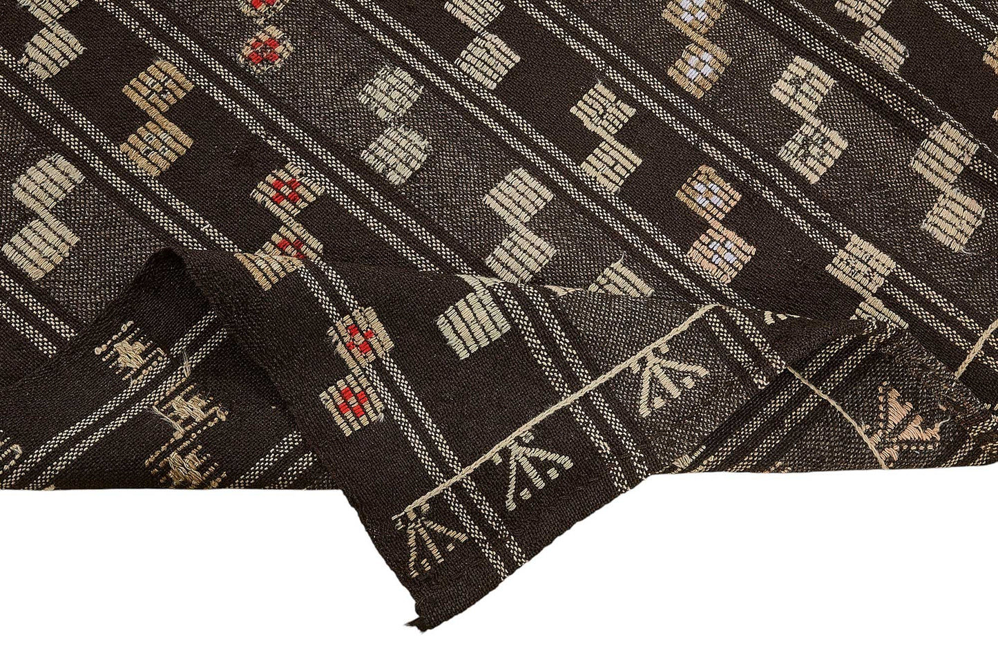 6x9 Vintage Turkish Goat Hair Kilim Rug - 51274