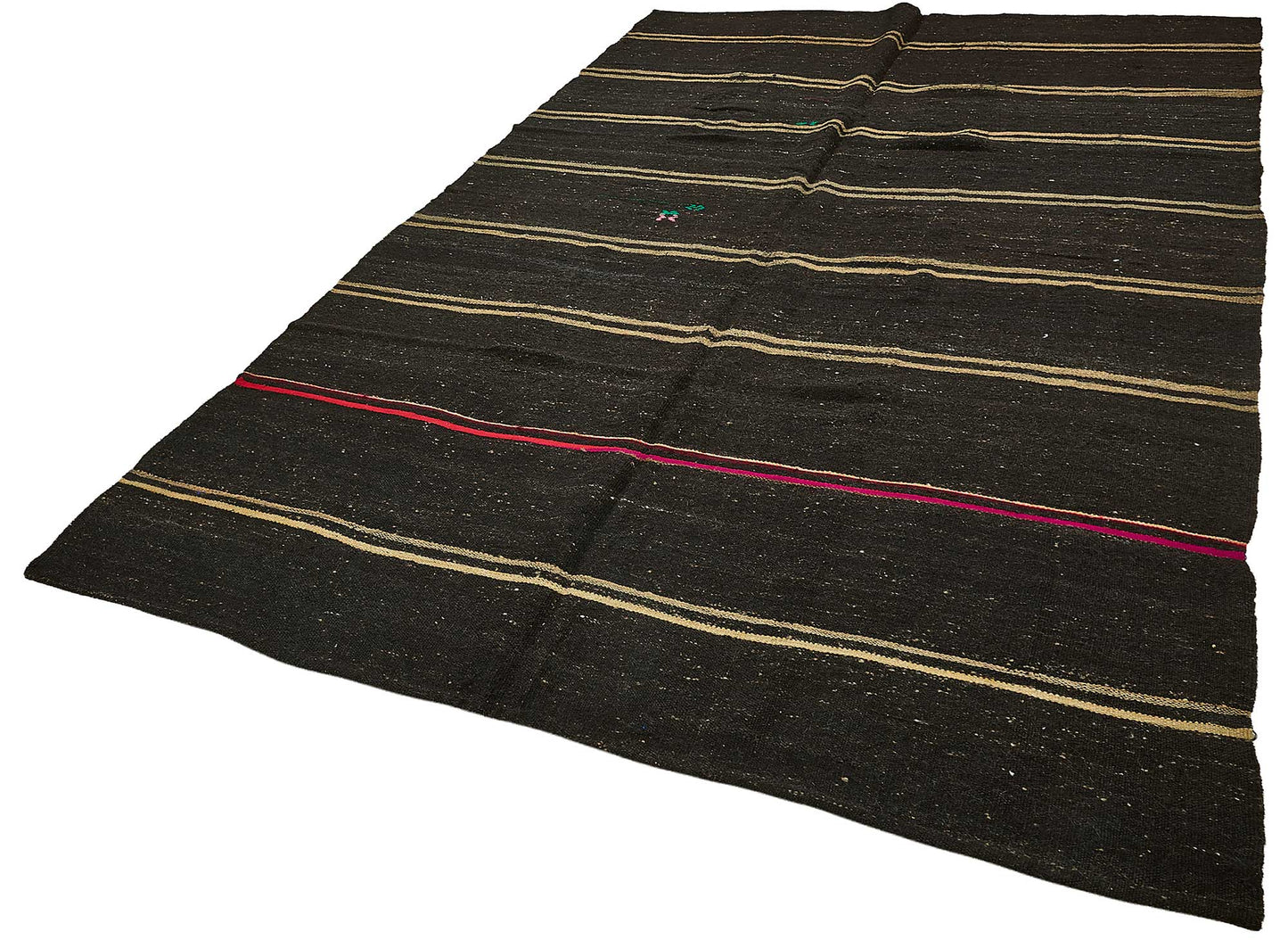 7x11 Vintage Turkish Goat Hair Kilim Rug - 51275