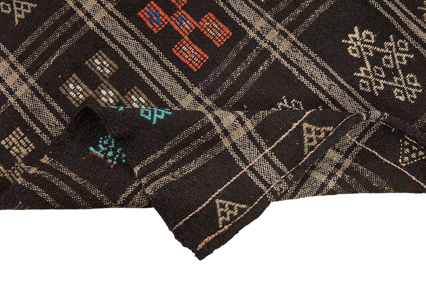 6x10 Vintage Turkish Goat Hair Kilim Rug - 51276