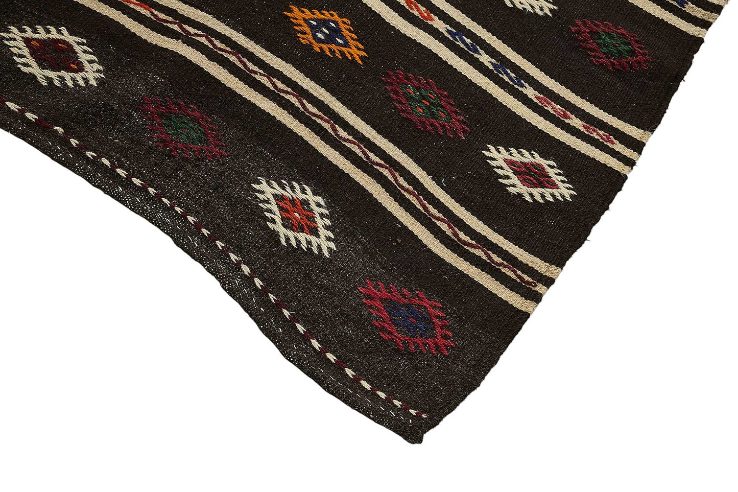 6x12 Vintage Turkish Goat Hair Kilim Rug - 51281